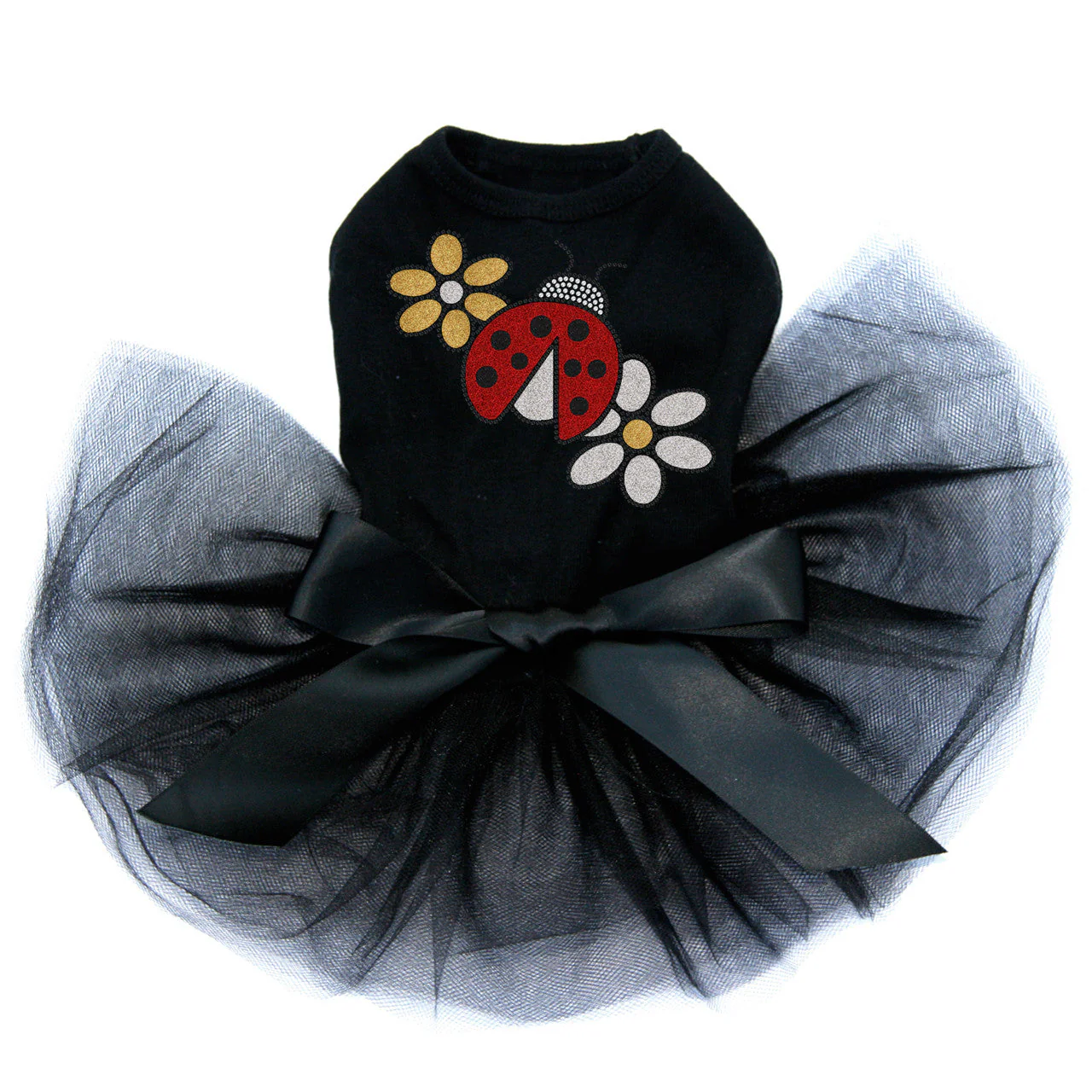 Glitter Ladybug & Daisies - Custom Tutu - Image 3