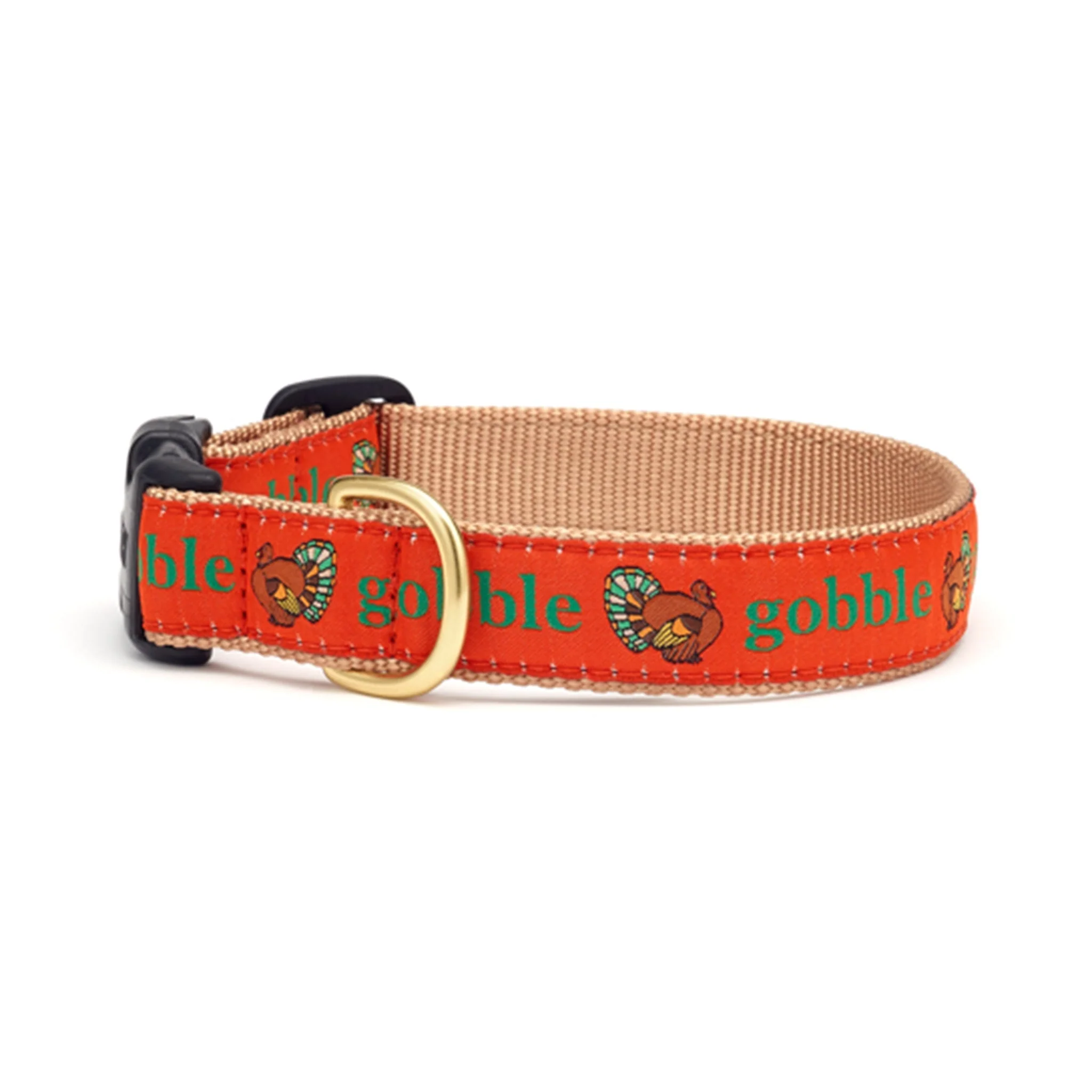 Up Country Gobble Cast Brass Dog Collar