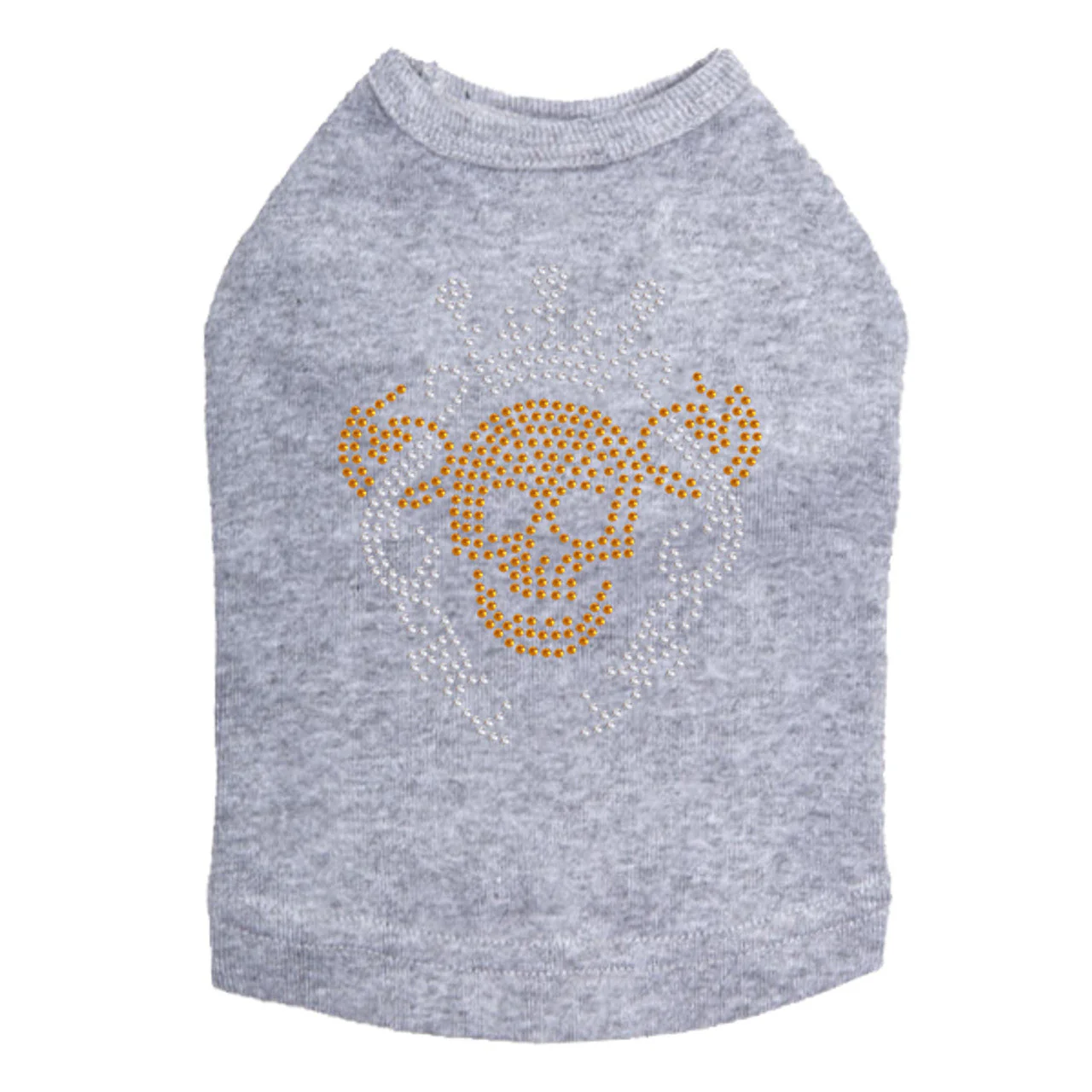 Gold Skull with Crown - Dog Tank - Image 13