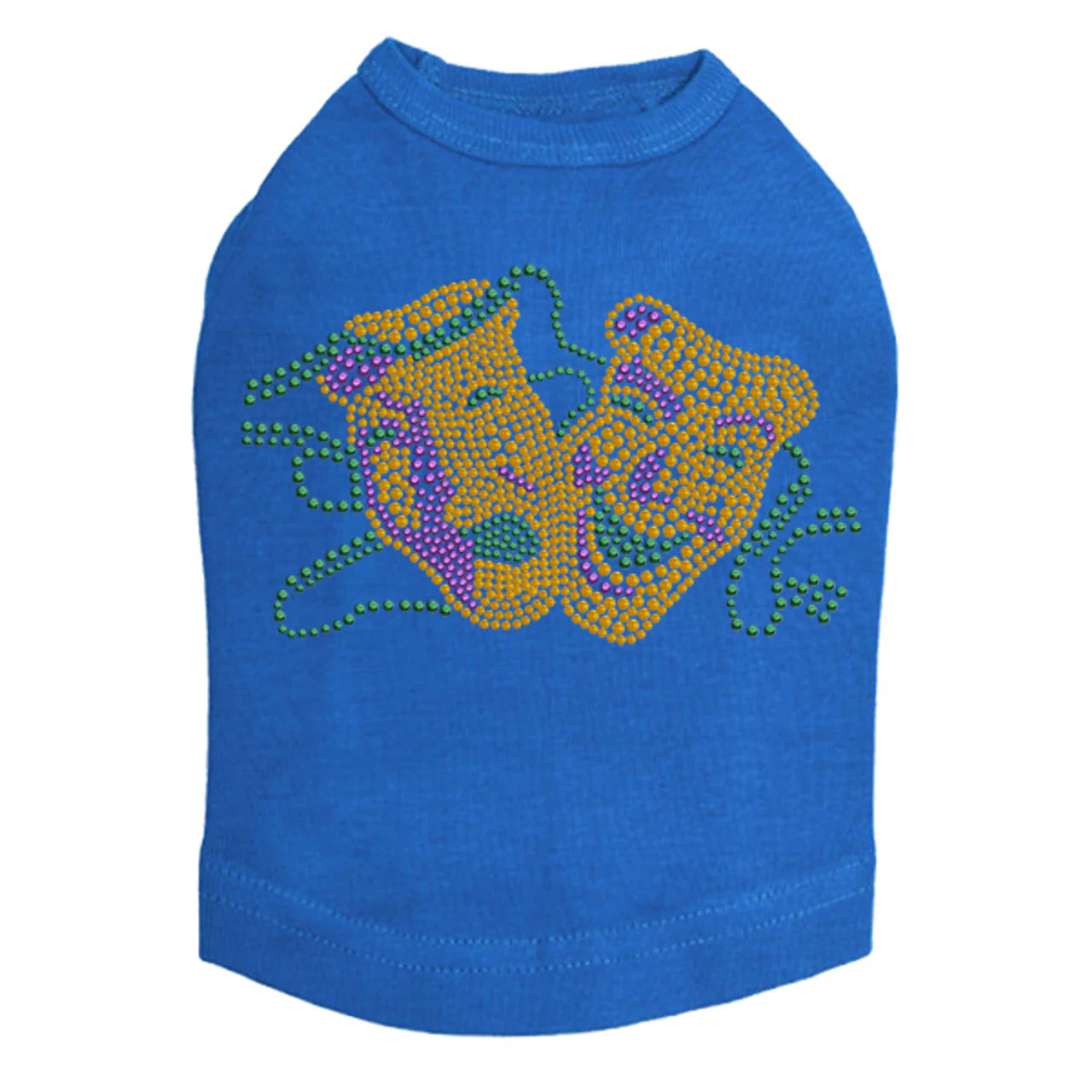 Gold Theater Comedy Tragedy Mask - Dog Tank - Image 10