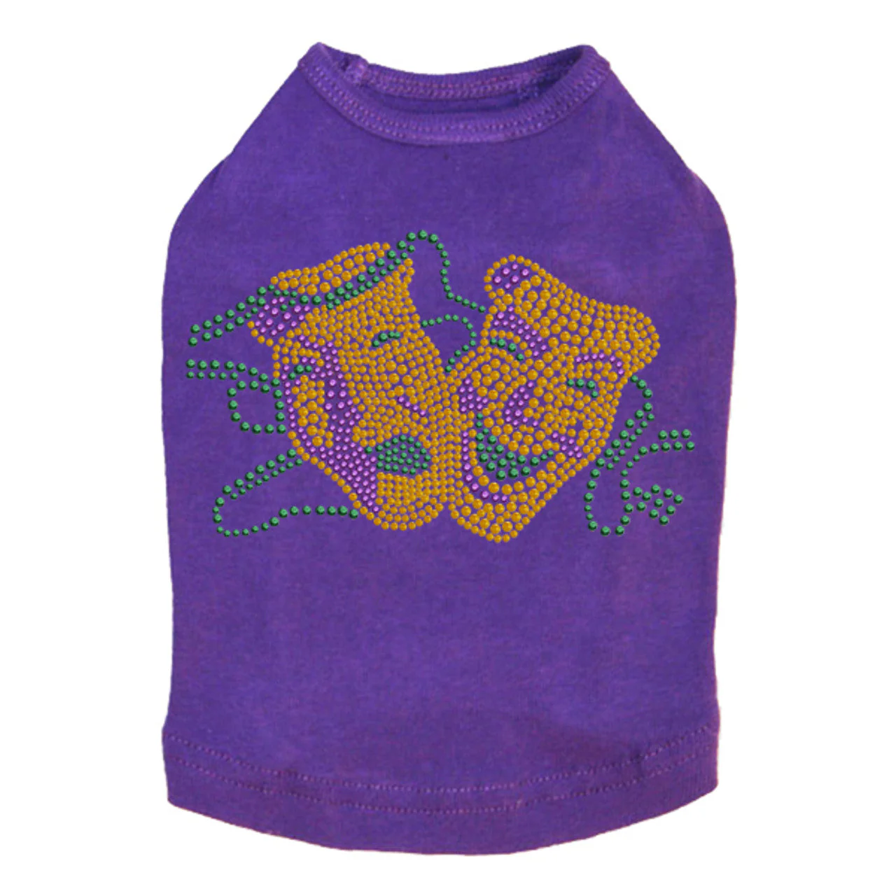 Gold Theater Comedy Tragedy Mask - Dog Tank - Image 4