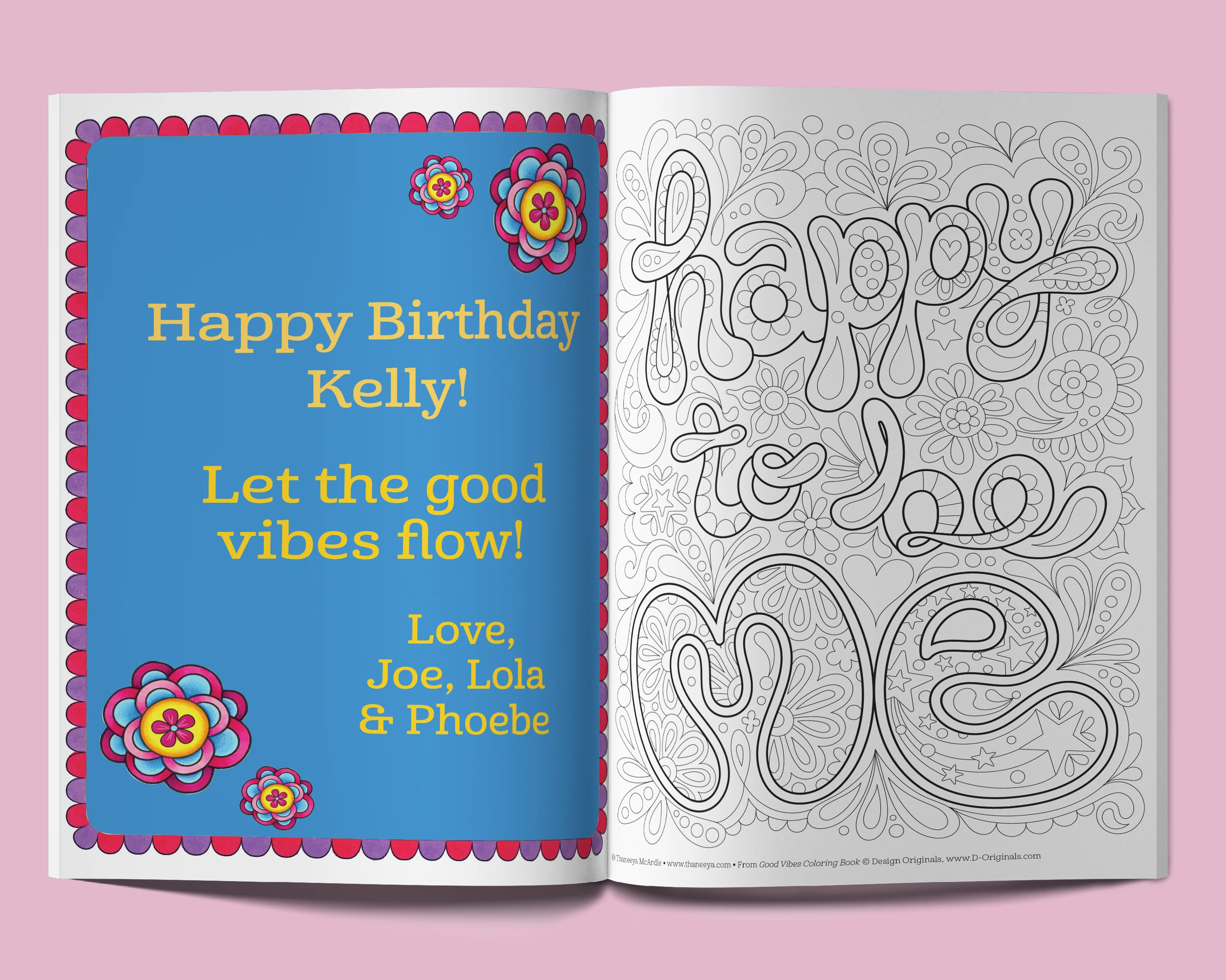 Good Vibes Coloring Book Customized - Image 2