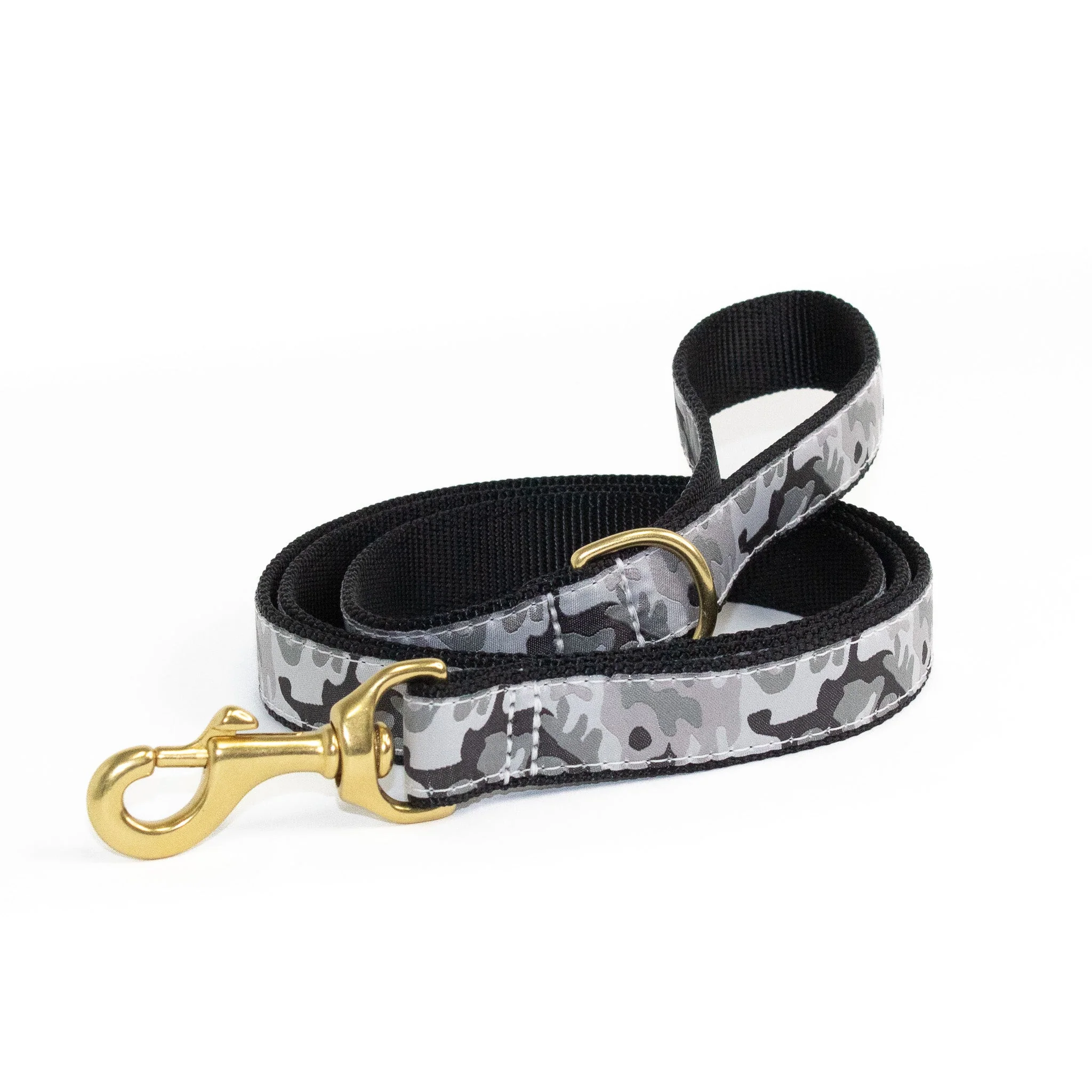 Up Country Gray Camo Cast Brass Dog Leash