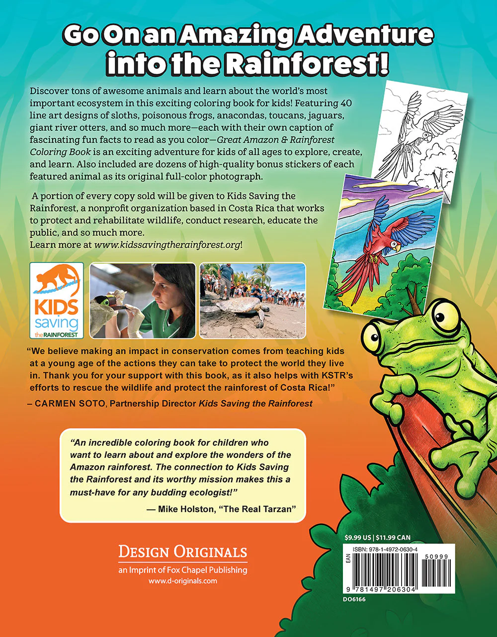 Great Amazon & Rainforest Coloring Book (with stickers) - Image 8