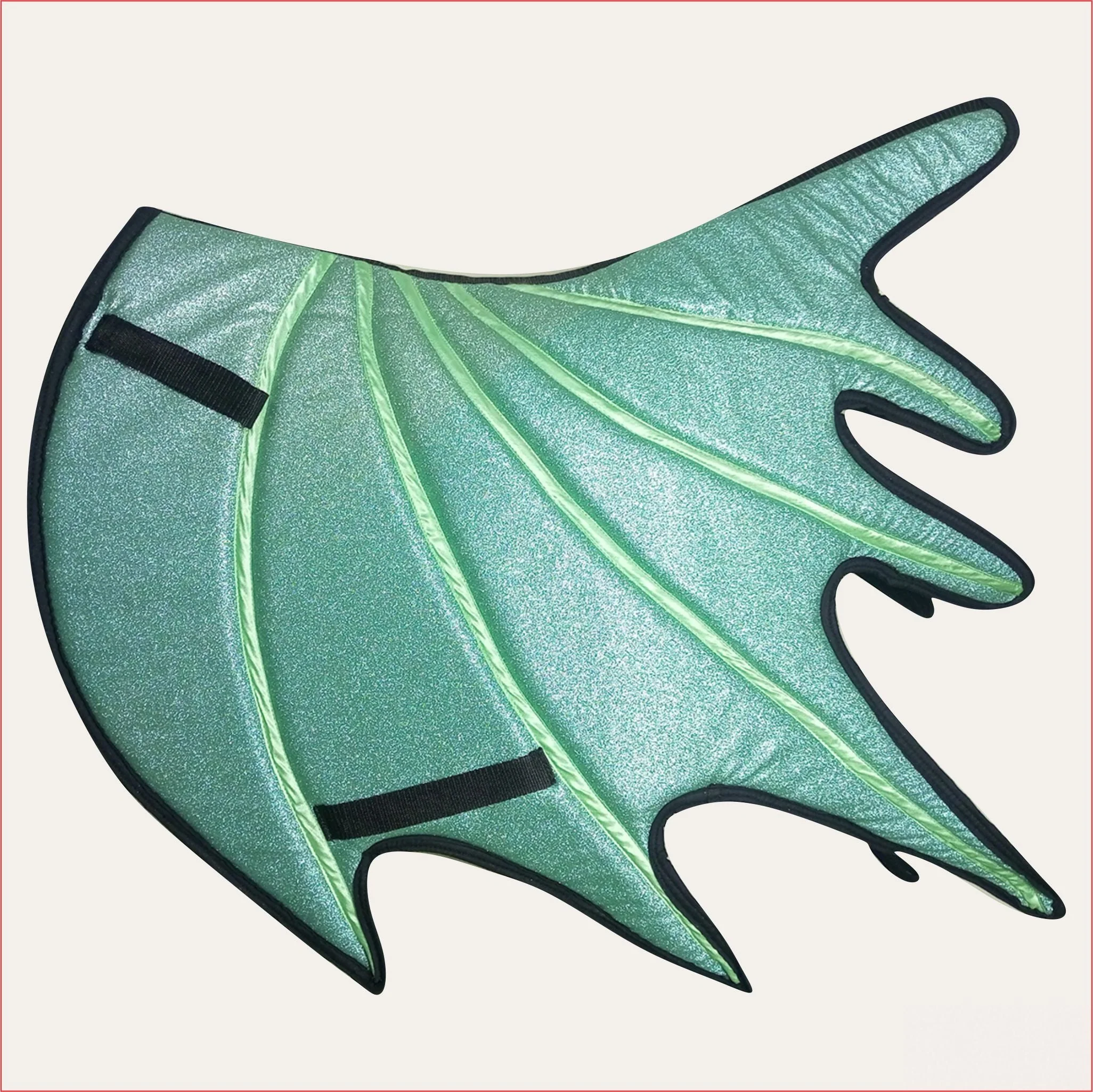 Green Horse Dragon Saddle Pad, Ear Bonnet & Horse Boot Set - Image 3