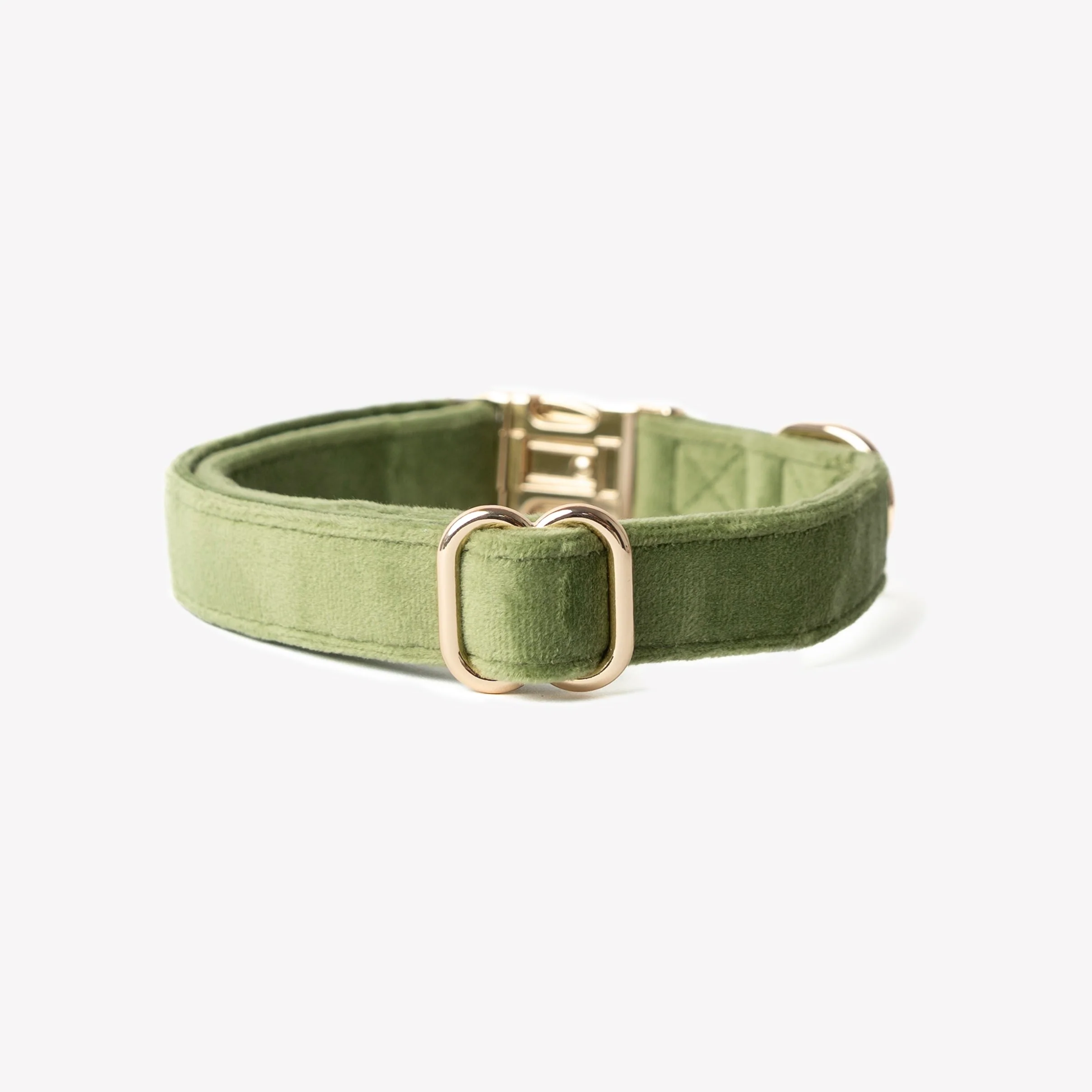 Green - Velvet Dog Collar - Image 2