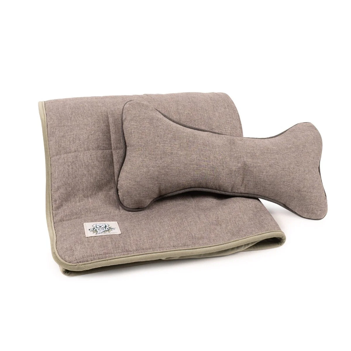 GreenDog Bone Pillow- Luxe Neutral - Image 4
