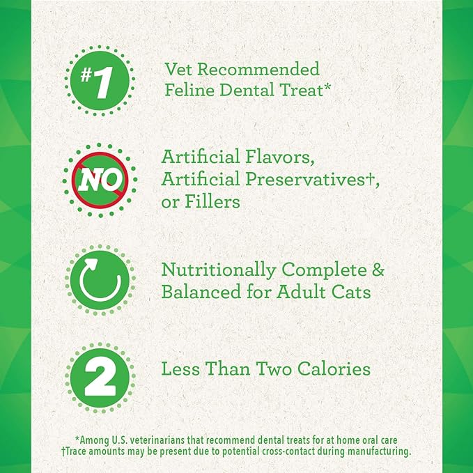 Greenies FELINE GREENIES Savory Salmon Flavored Dental Treats - Image 3