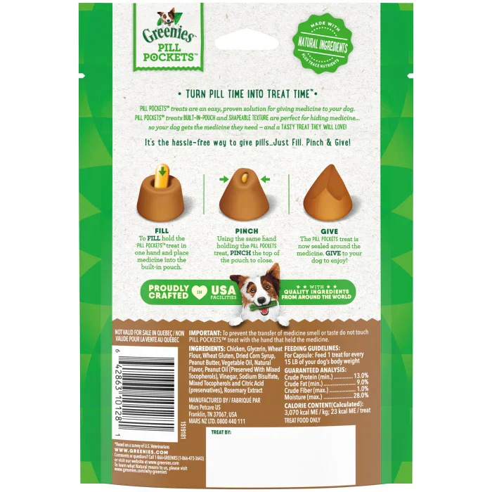 GREENIES Peanut Butter Flavored Capsule Pill Pockets - Image 3