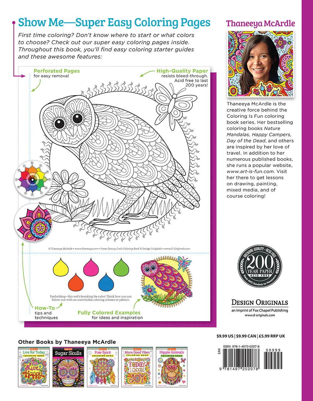 Groovy Owls Coloring Book - Image 8