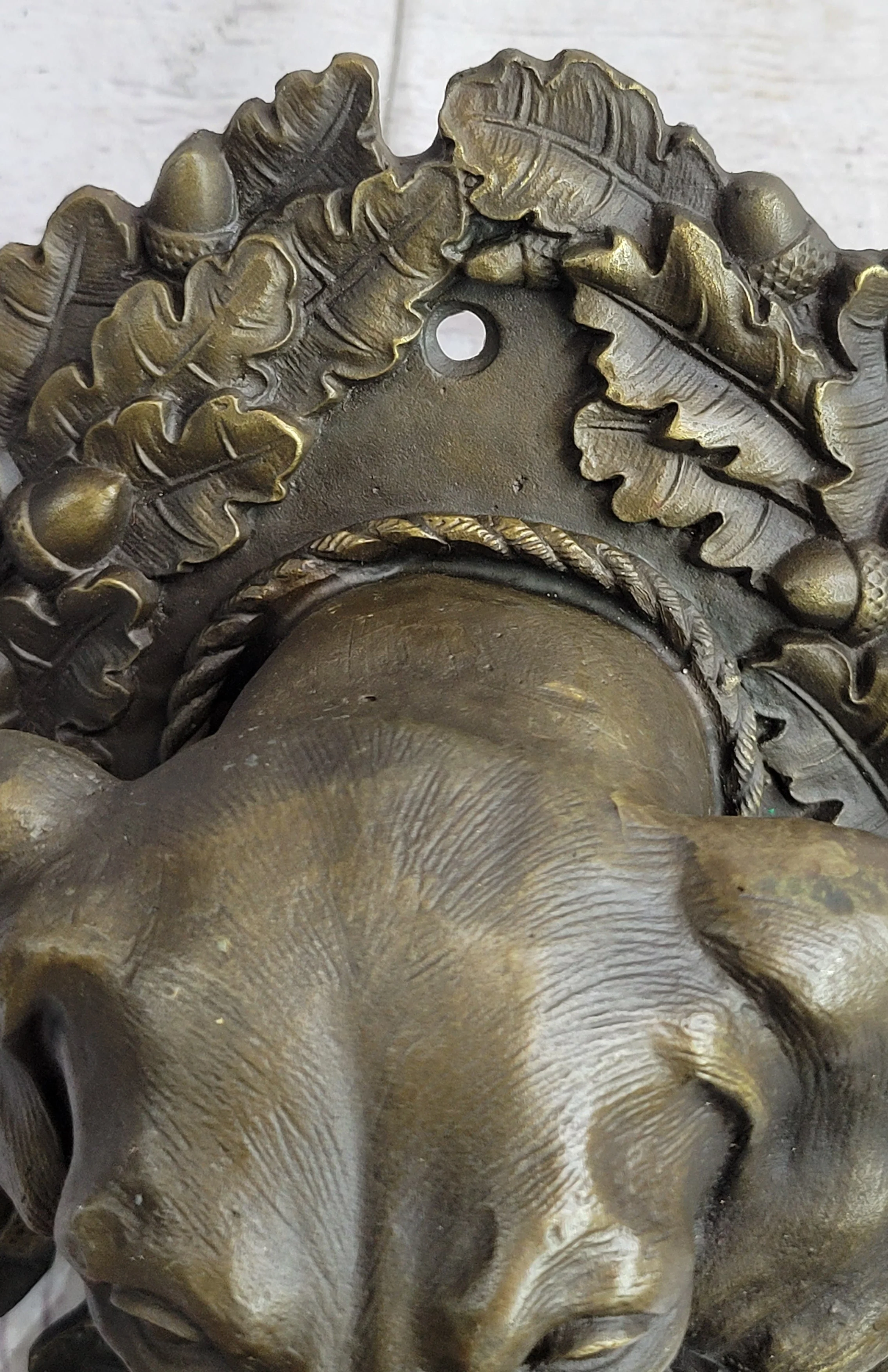 Hanging Wall Mounted Bronze Sculpture of Retriever Dog with Rabbit in Mouth 12" x 17" - Image 9
