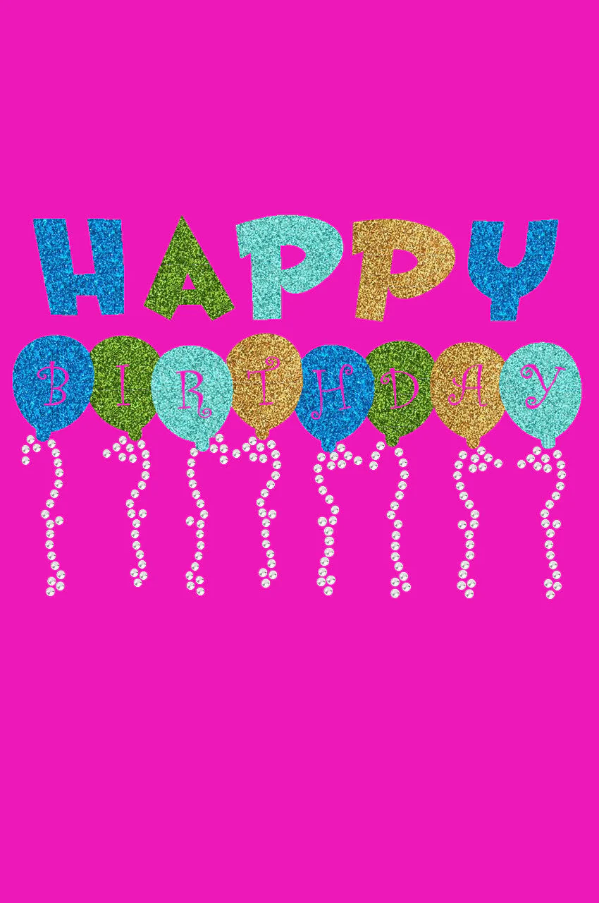 Happy Birthday Balloons (Blue) - Bandana - Image 6