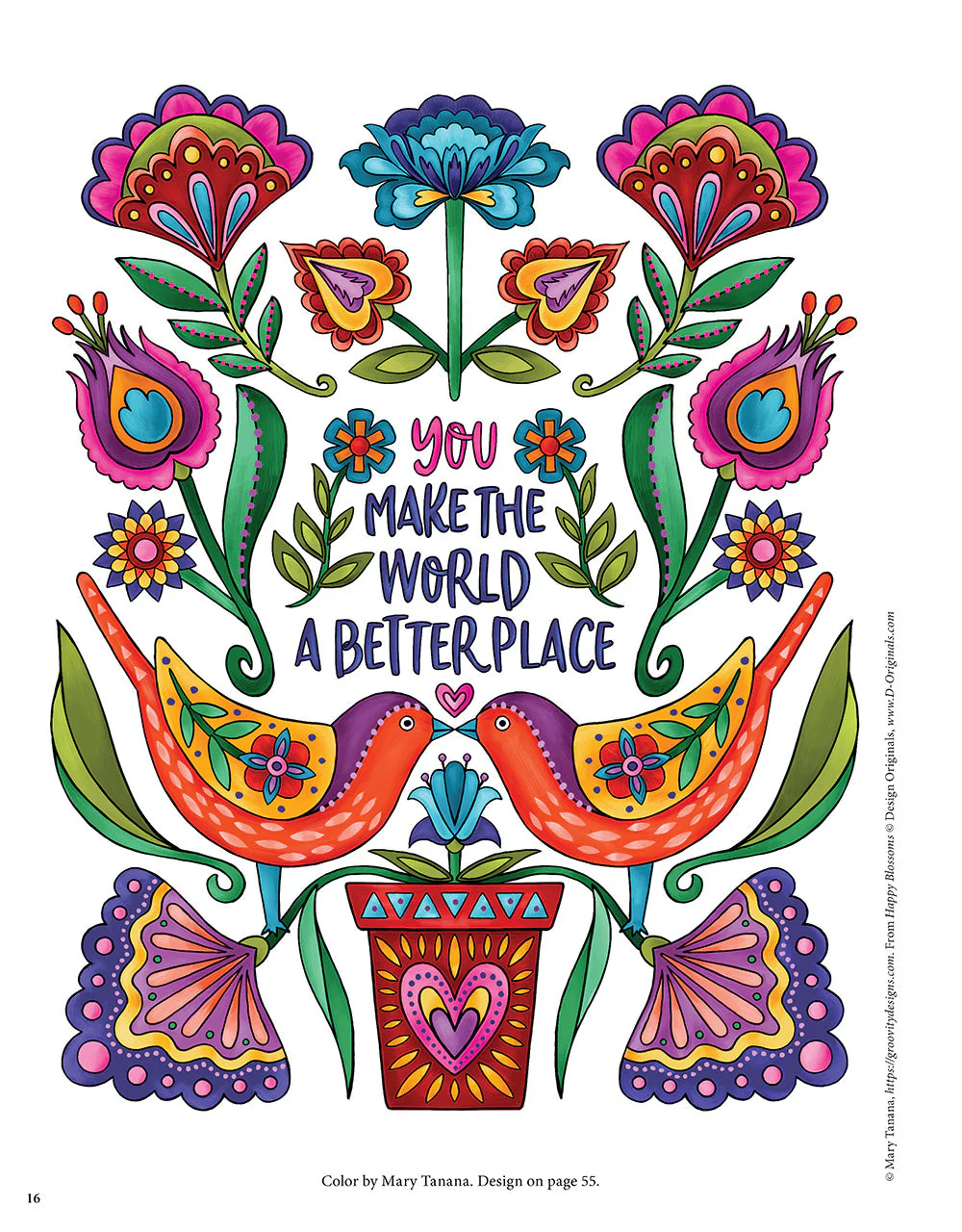 Happy Blossoms Coloring Book - Image 6