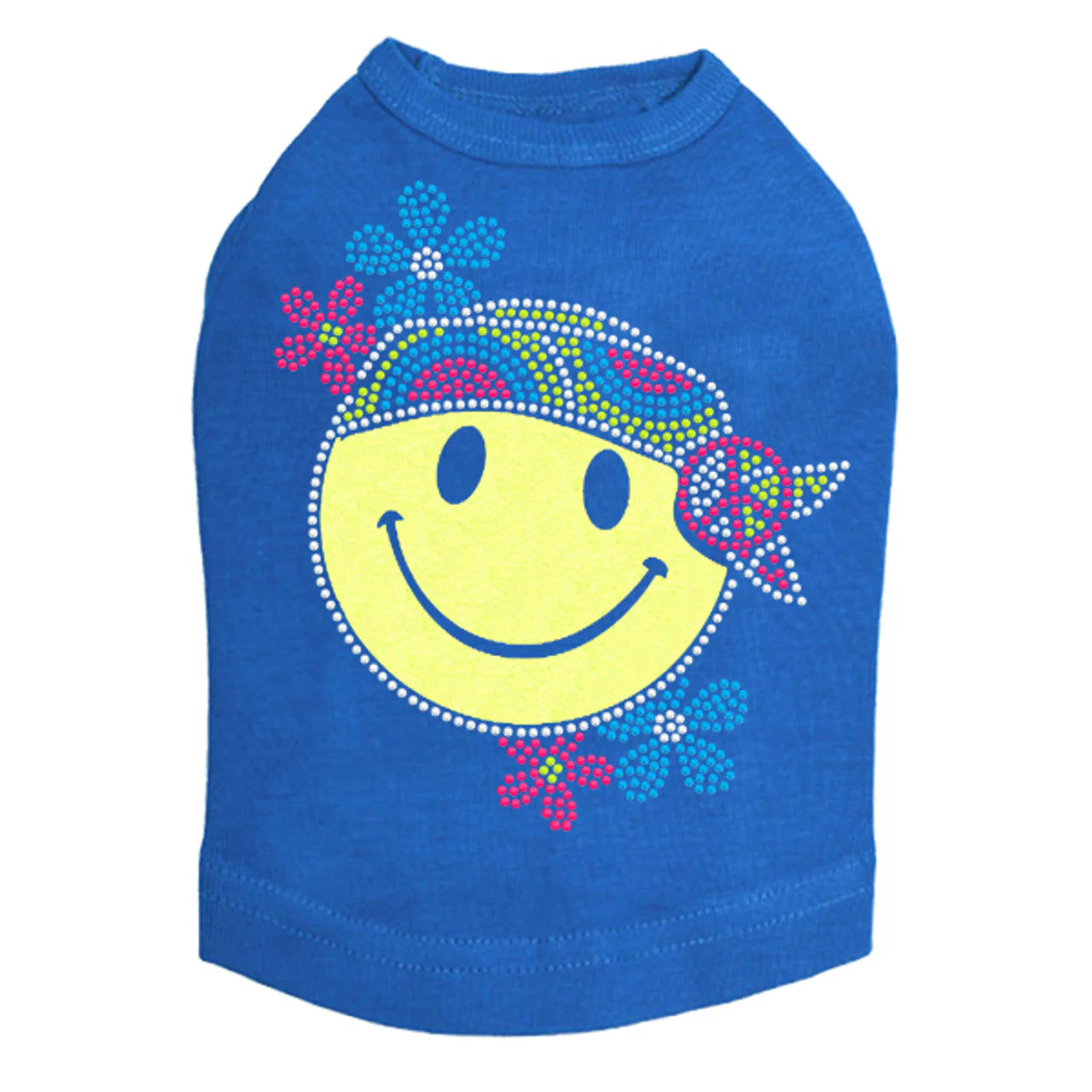 Happy Face Hippy - Dog Tank - Image 7