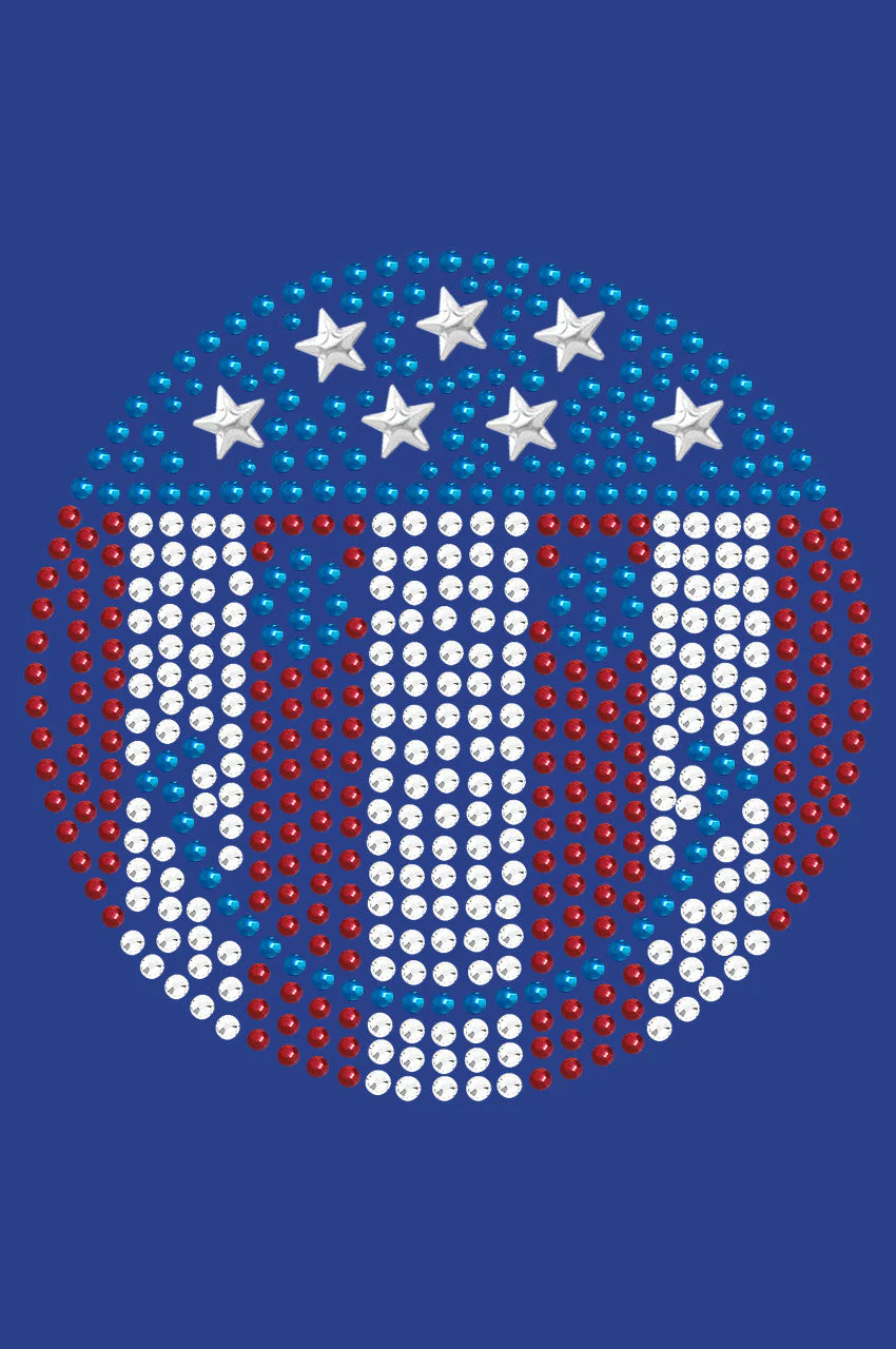 Happy Face Red, White, & Blue -Bandanna - Image 10