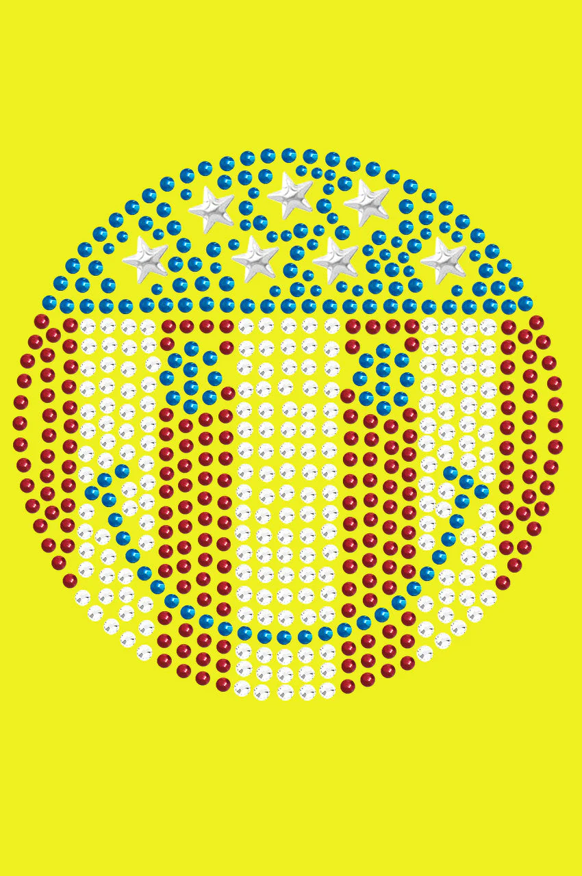 Happy Face Red, White, & Blue -Bandanna - Image 15