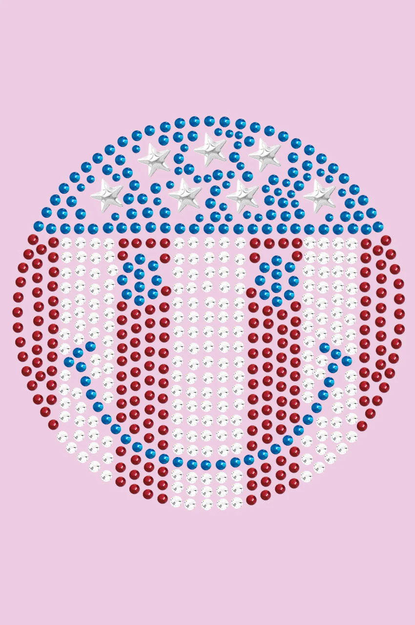 Happy Face Red, White, & Blue -Bandanna - Image 4
