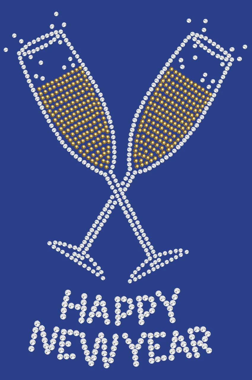 Happy New Year Champagne Glasses - Bandanna - Image 11