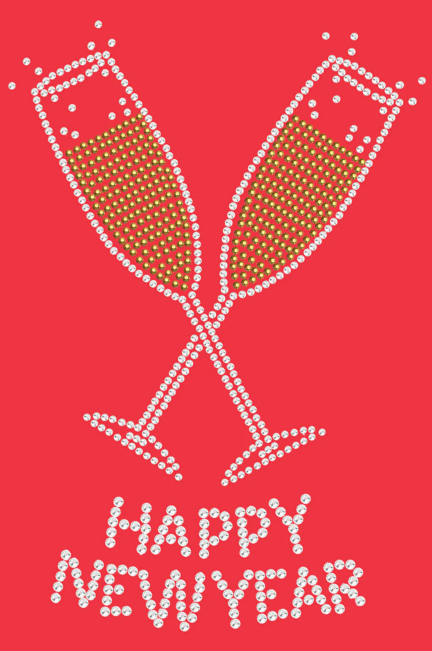 Happy New Year Champagne Glasses - Bandanna - Image 12