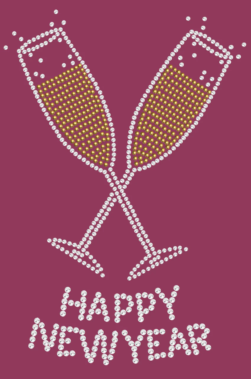 Happy New Year Champagne Glasses - Bandanna - Image 14