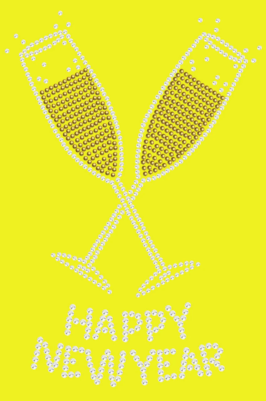 Happy New Year Champagne Glasses - Bandanna - Image 15