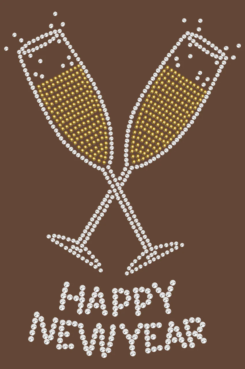 Happy New Year Champagne Glasses - Bandanna - Image 16