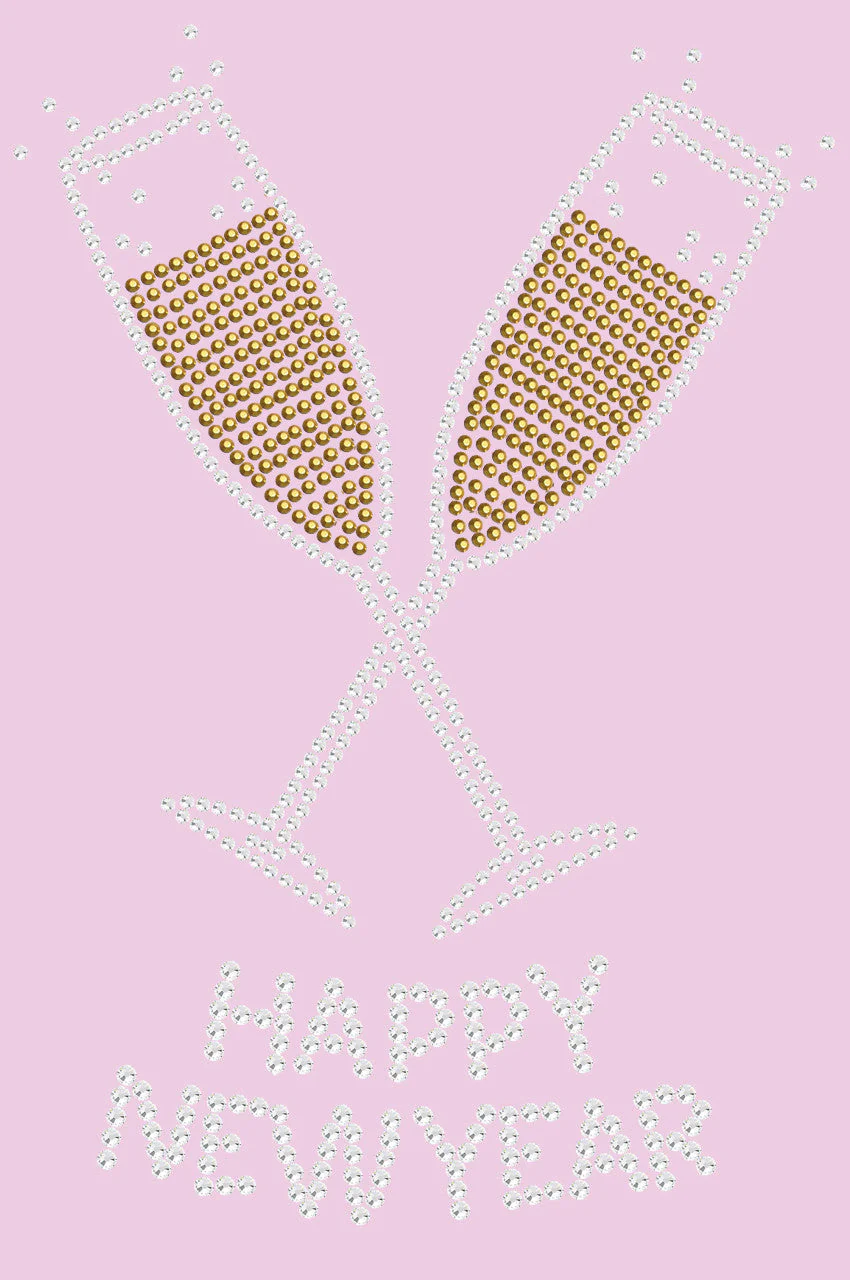 Happy New Year Champagne Glasses - Bandanna - Image 6