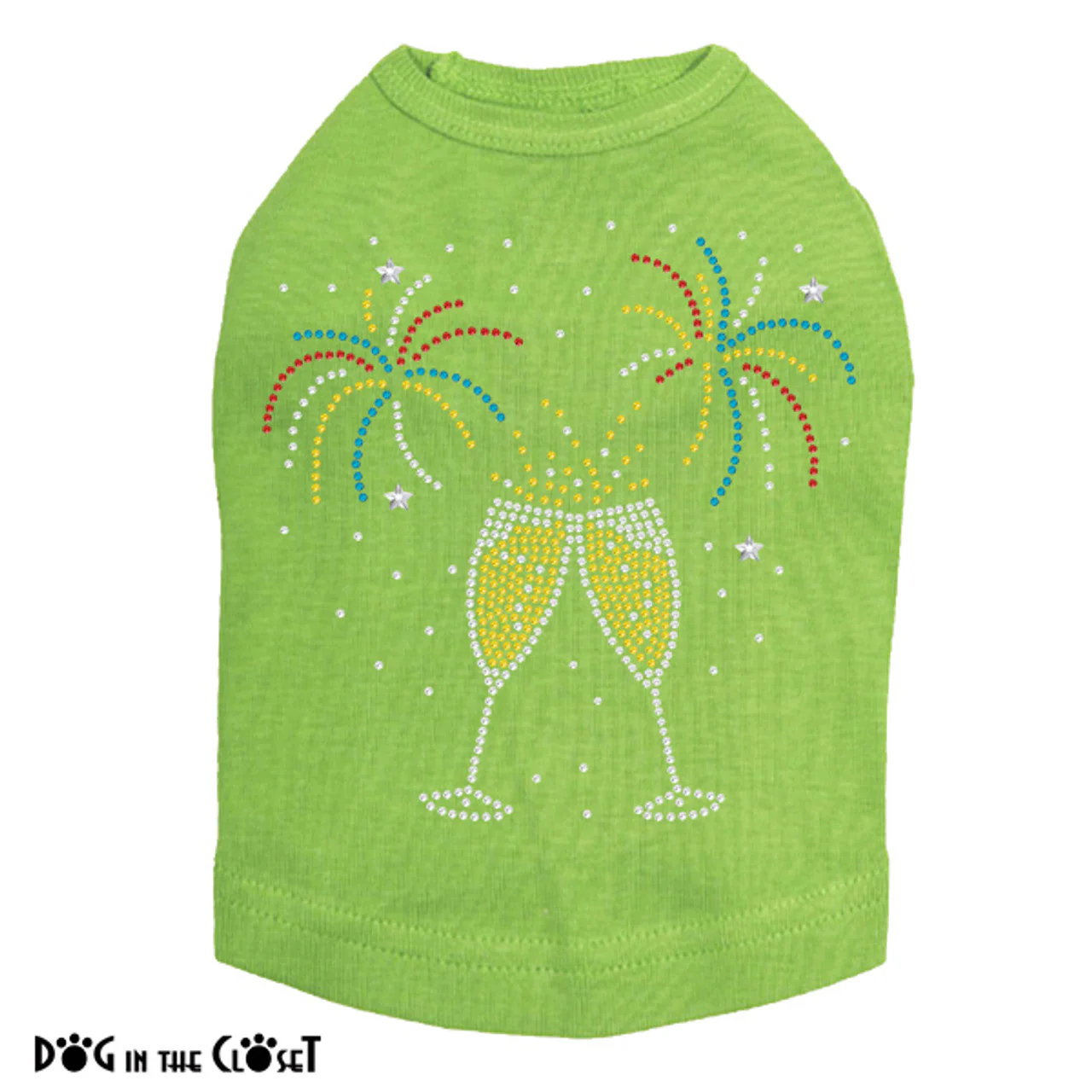 Happy New Year Drink & Fireworks - Dog Tank - Image 13