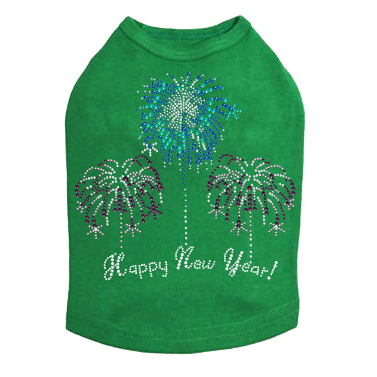Happy New Year Fireworks - Dog Tank - Image 2