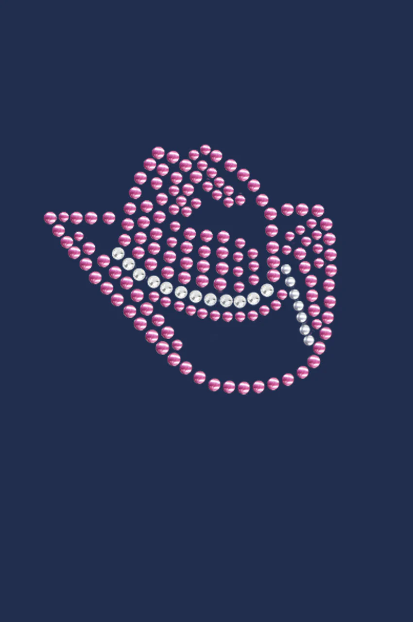 Hat (Austrian crystal Pink Cowgirl) - bandana - Image 5