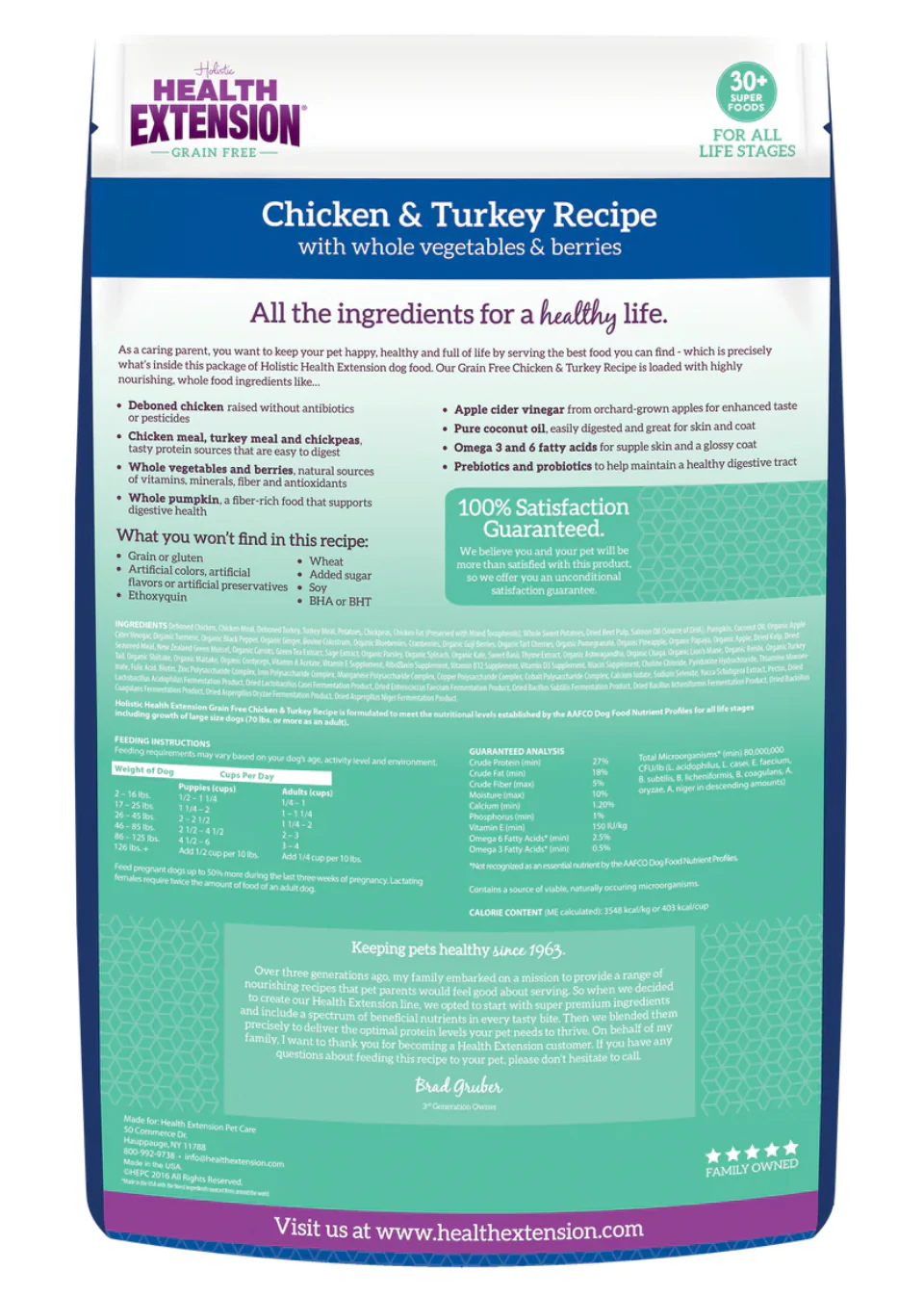 Health Extension All Life Stages Chicken and Turkey Dog Food - Image 2