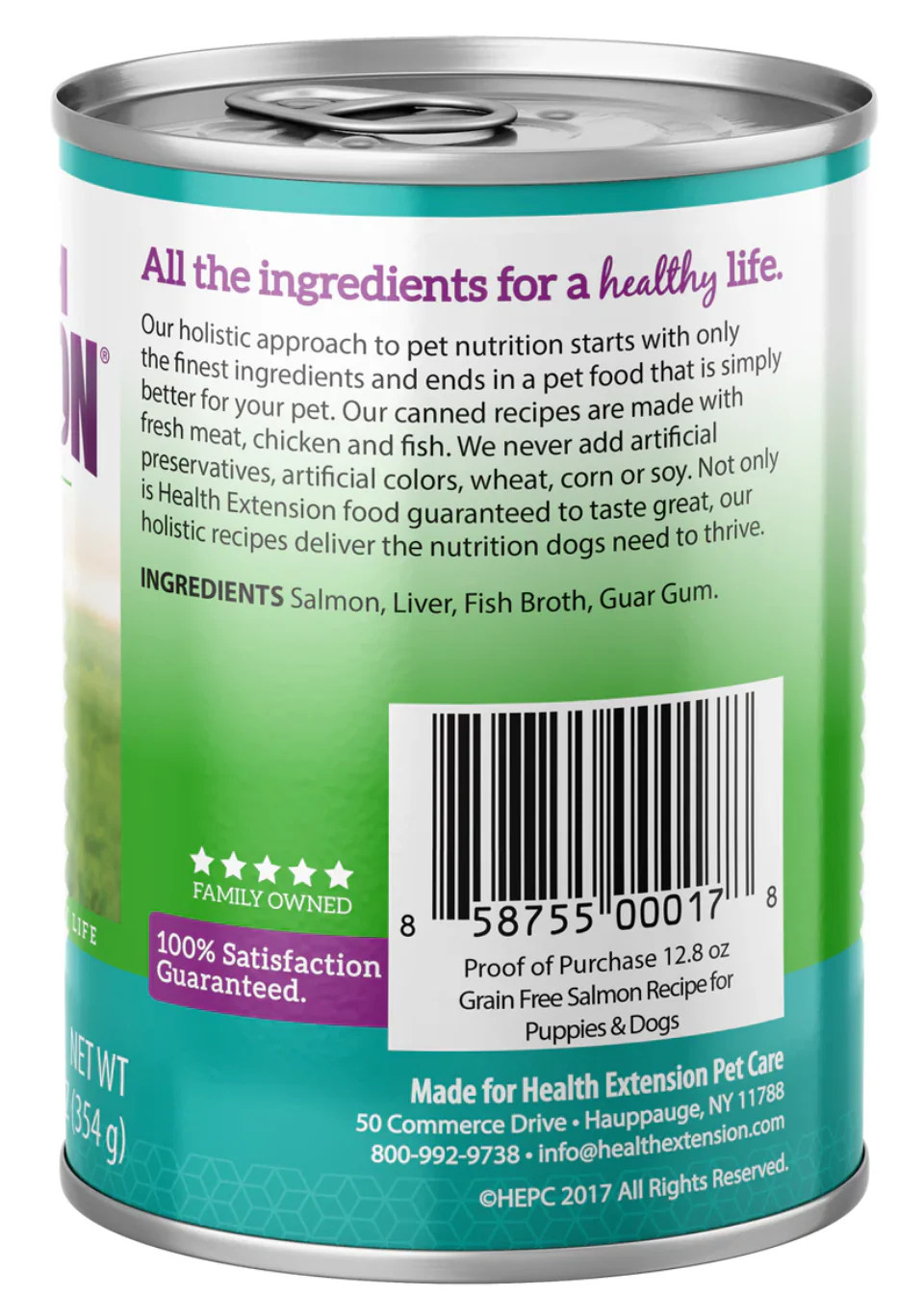 Health Extension All Life Stages Grain Free Salmon Dog Food (12.5oz) - Image 3
