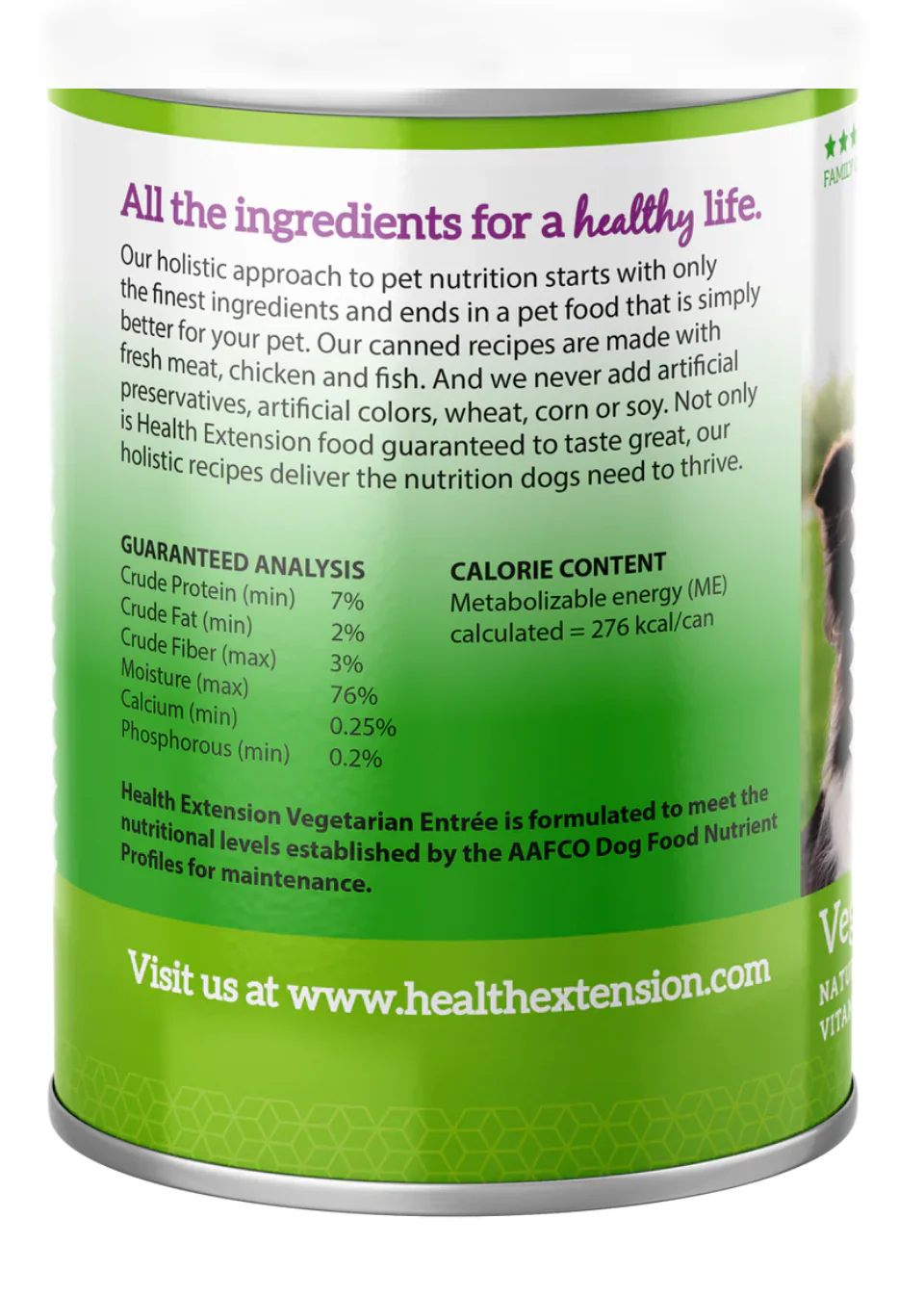 Health Extension All Life Stages Grain Free Vegetarian Wet Dog Food (12.5oz) - Image 2