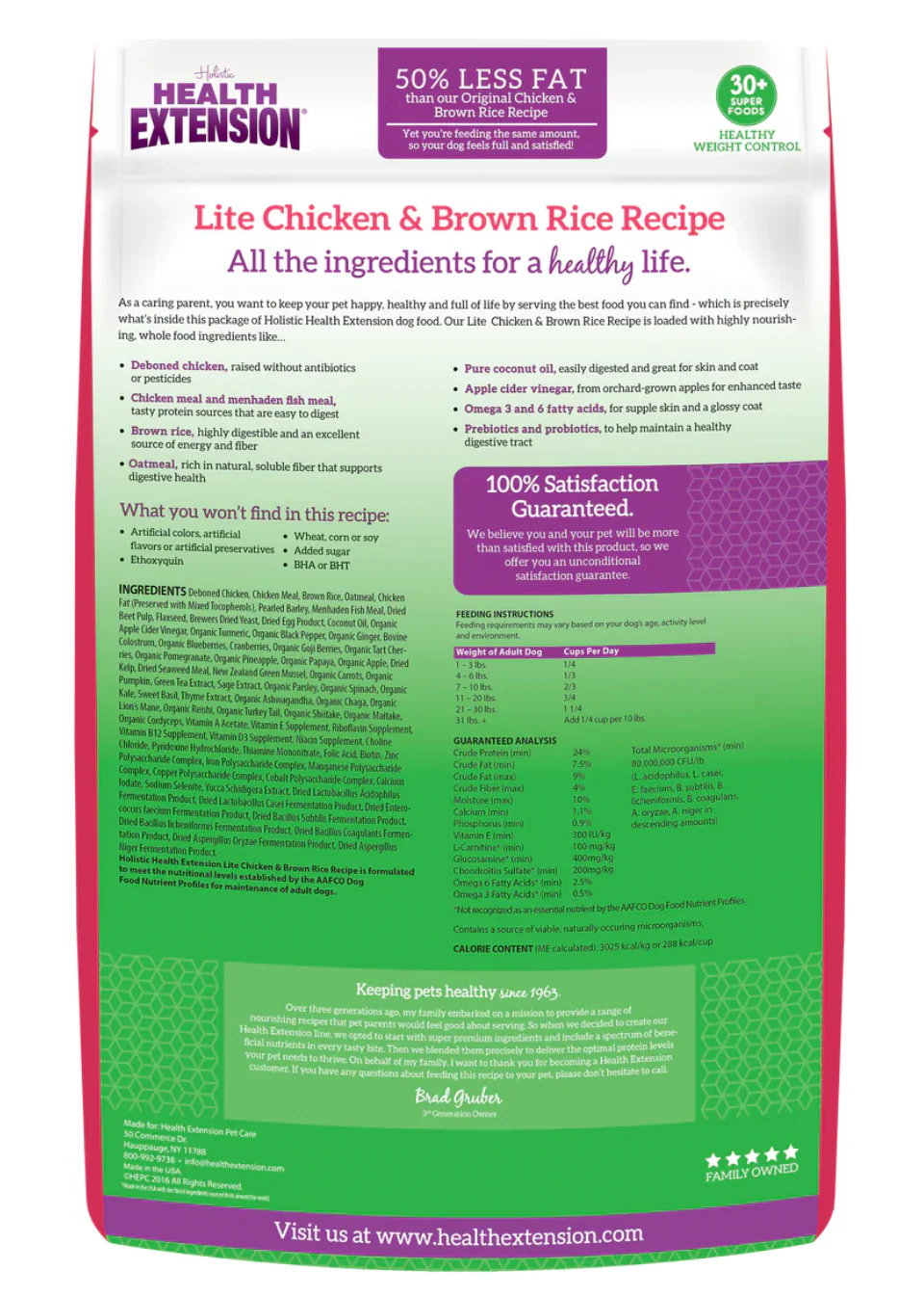 Health Extension All Life Stages Lite Original Chicken and Brown Rice Dog Food - Image 2