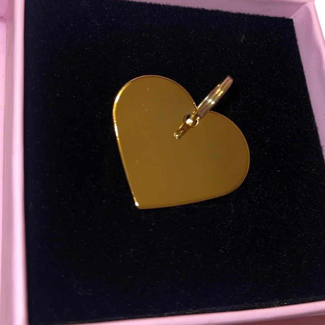 Heart Charm For Custom Engraving - Image 3
