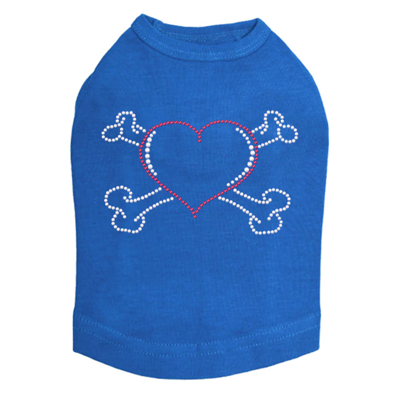 Heart with Cross Bones - Dog Tank - Image 10