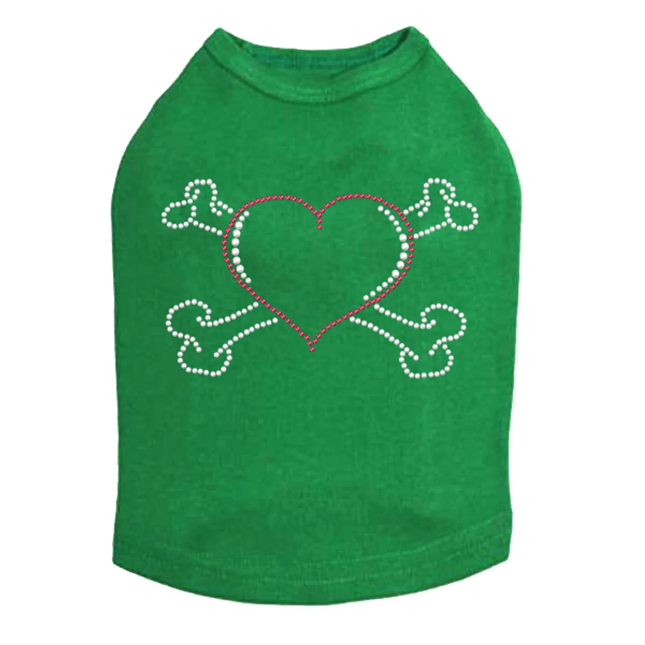 Heart with Cross Bones - Dog Tank - Image 5