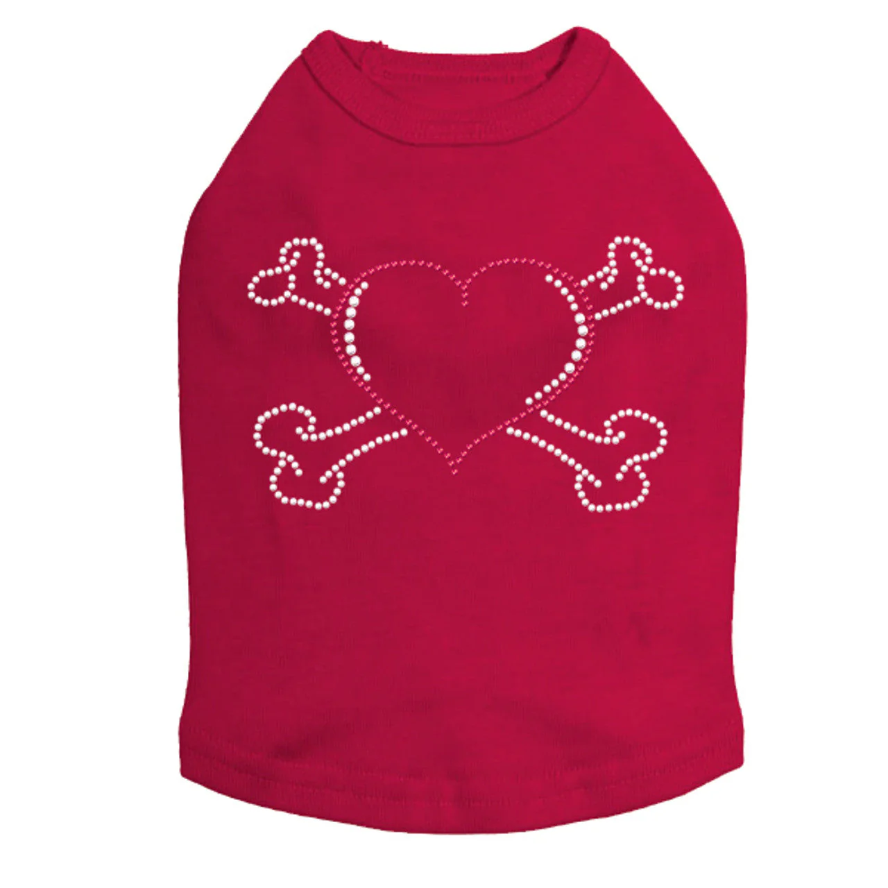Heart with Cross Bones - Dog Tank - Image 9