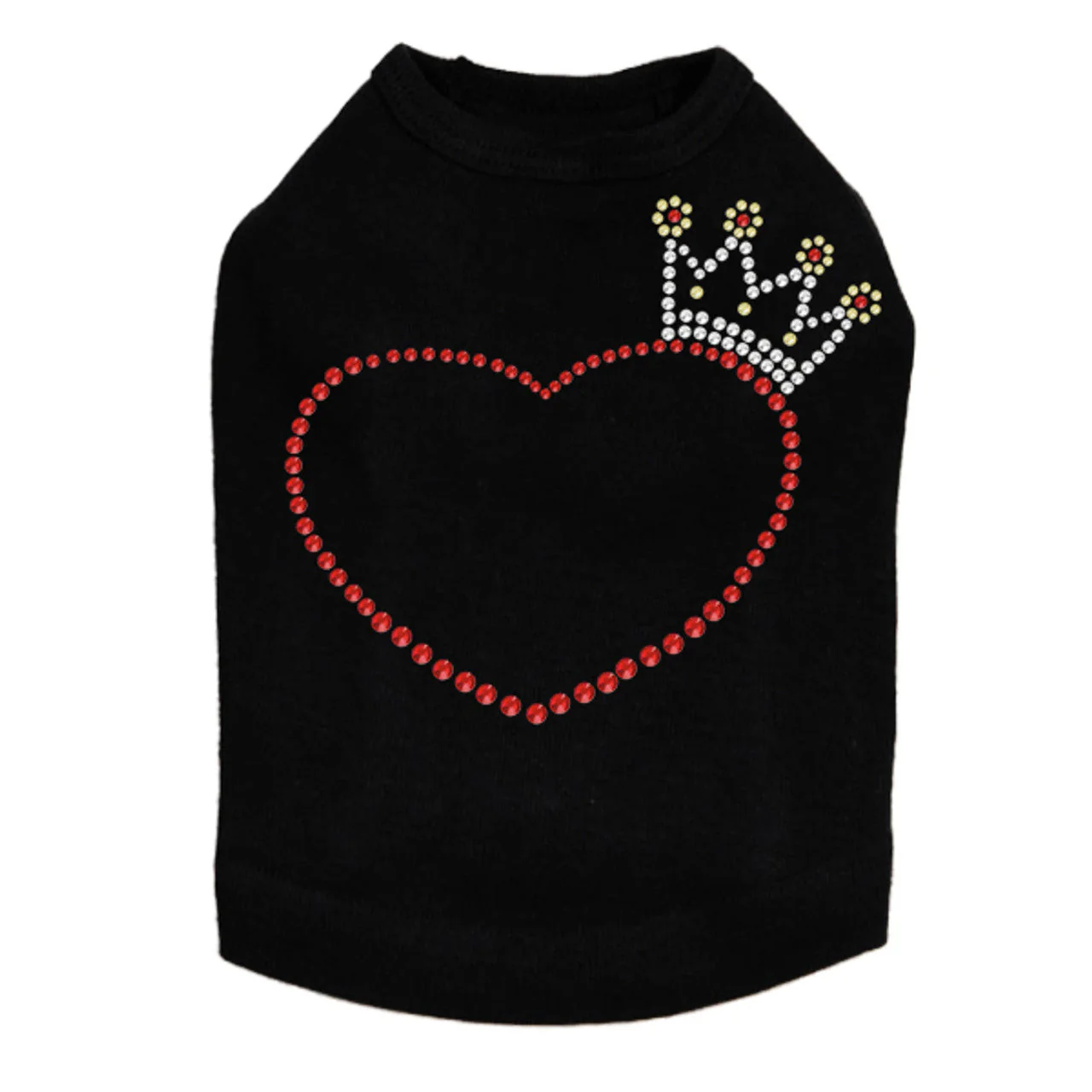 Heart with Crown - Dog Tank - Image 4