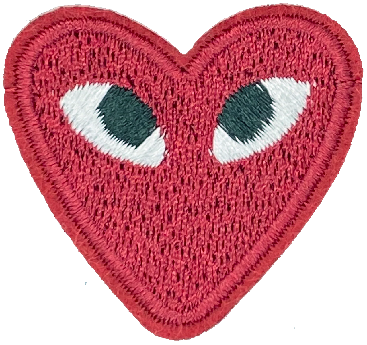 Heart with Eyes (Maroon) - Patch