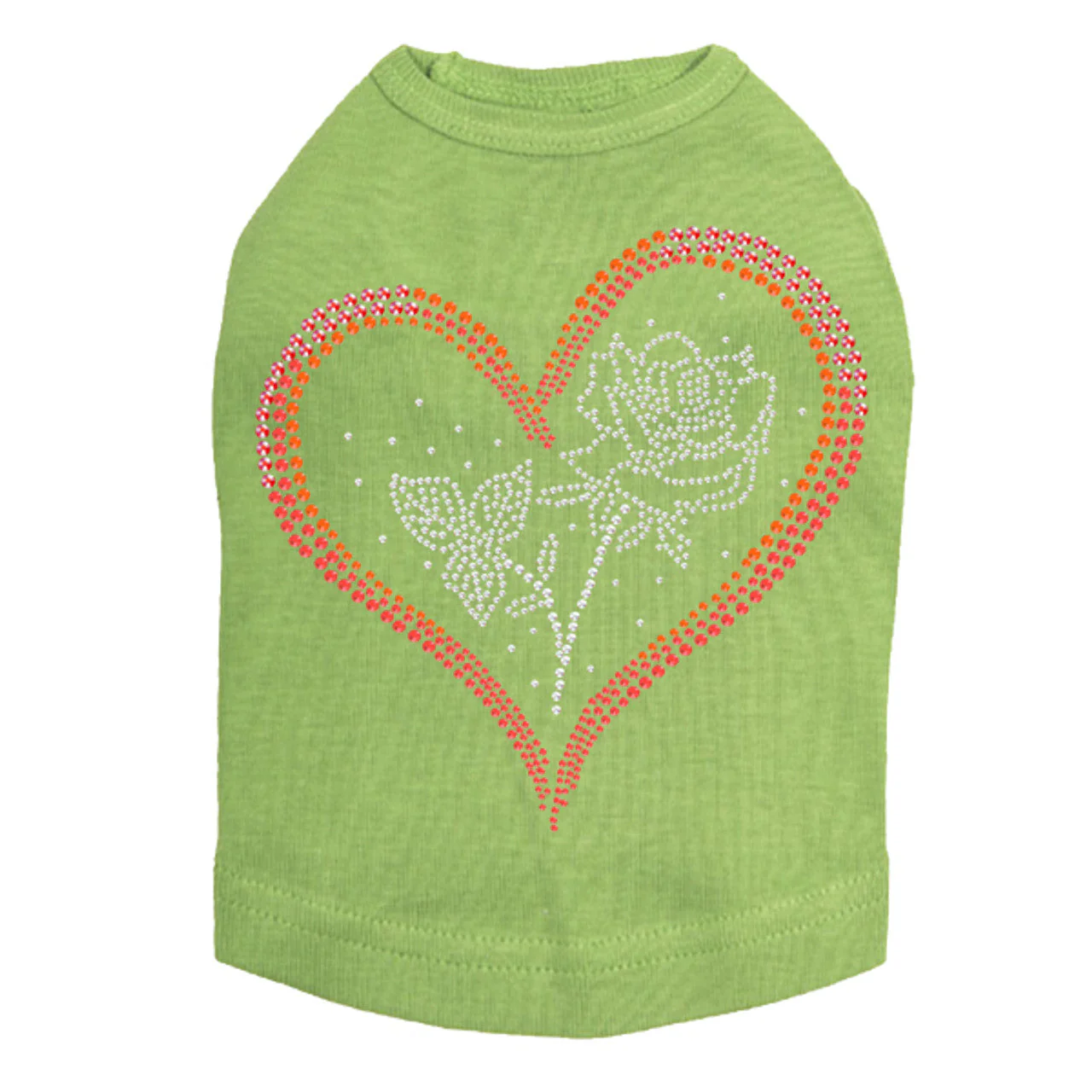 Heart with Rose - Dog Tank - Image 14