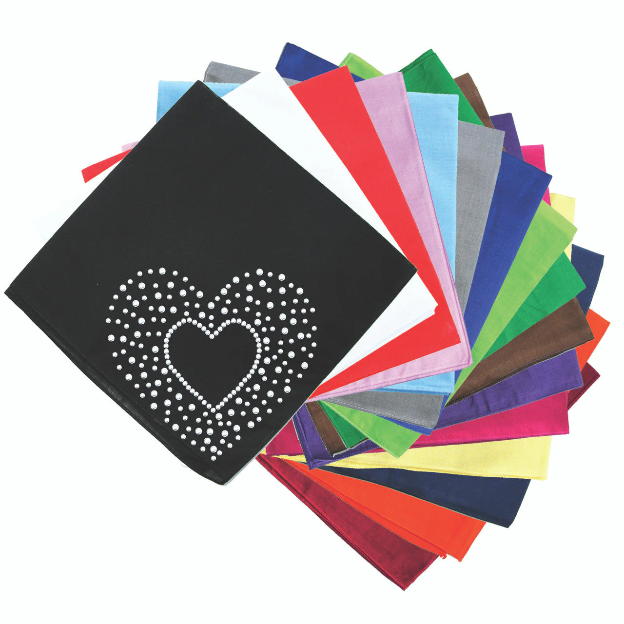 Heart with Scattered Stones Bandanna