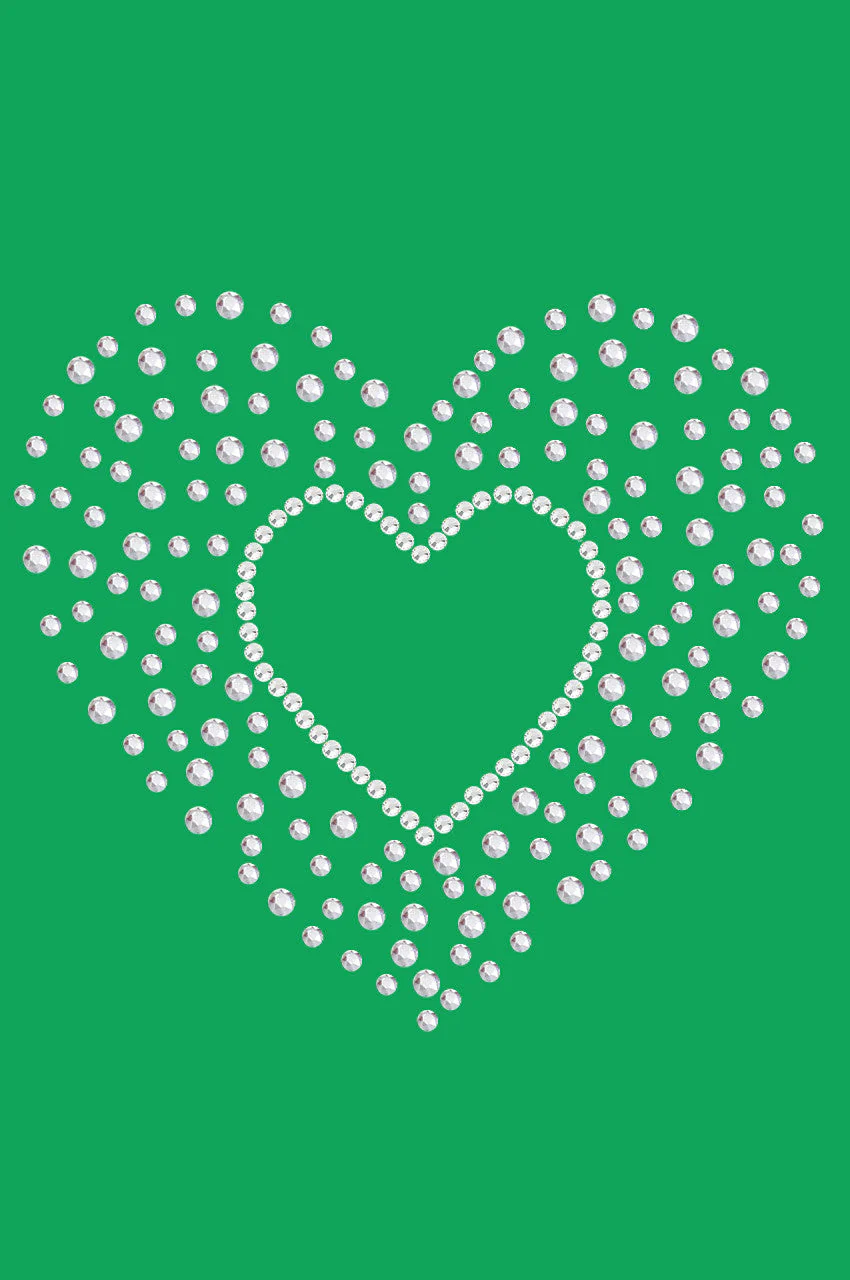 Heart with Scattered Stones Bandanna - Image 3
