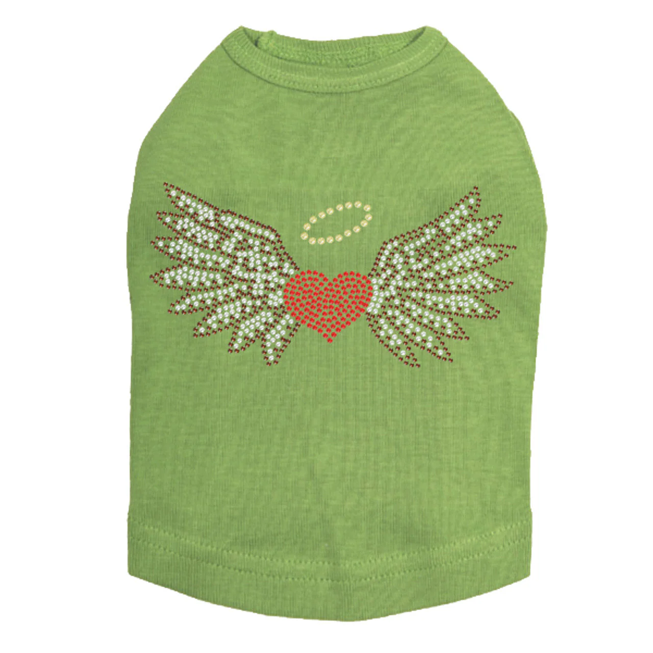 Heart with Wings & Halo - Dog Tank - Image 11
