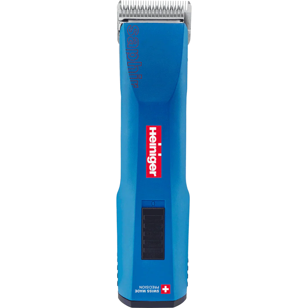 Blue Saphir Cordless Clipper Two Batteries with 2 Free Drives by Heiniger - Image 2