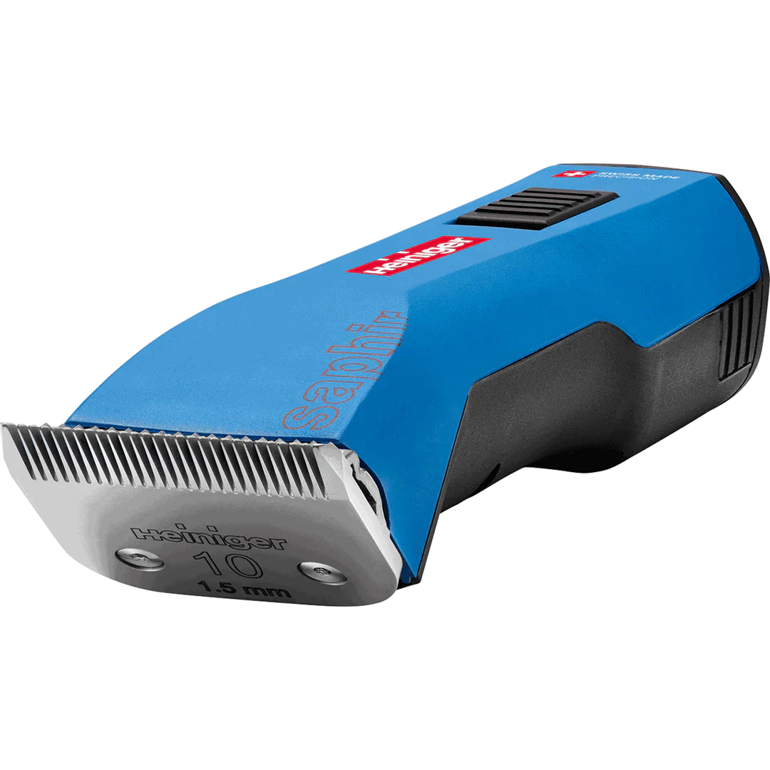 Blue Saphir Cordless Clipper Two Batteries with 2 Free Drives by Heiniger - Image 4