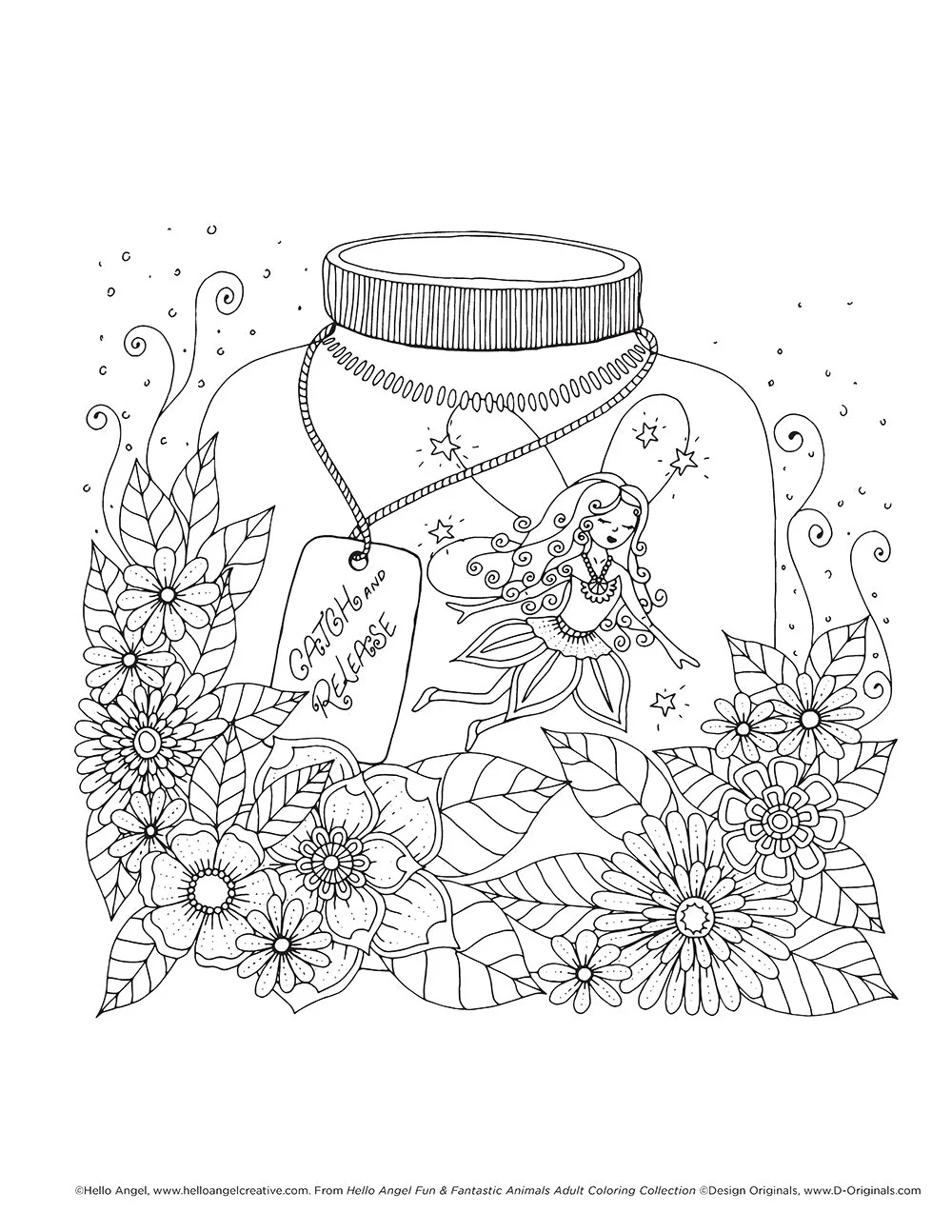 Hello Angel Fun & Fantastic Animals Adult Coloring Collection - Image 7