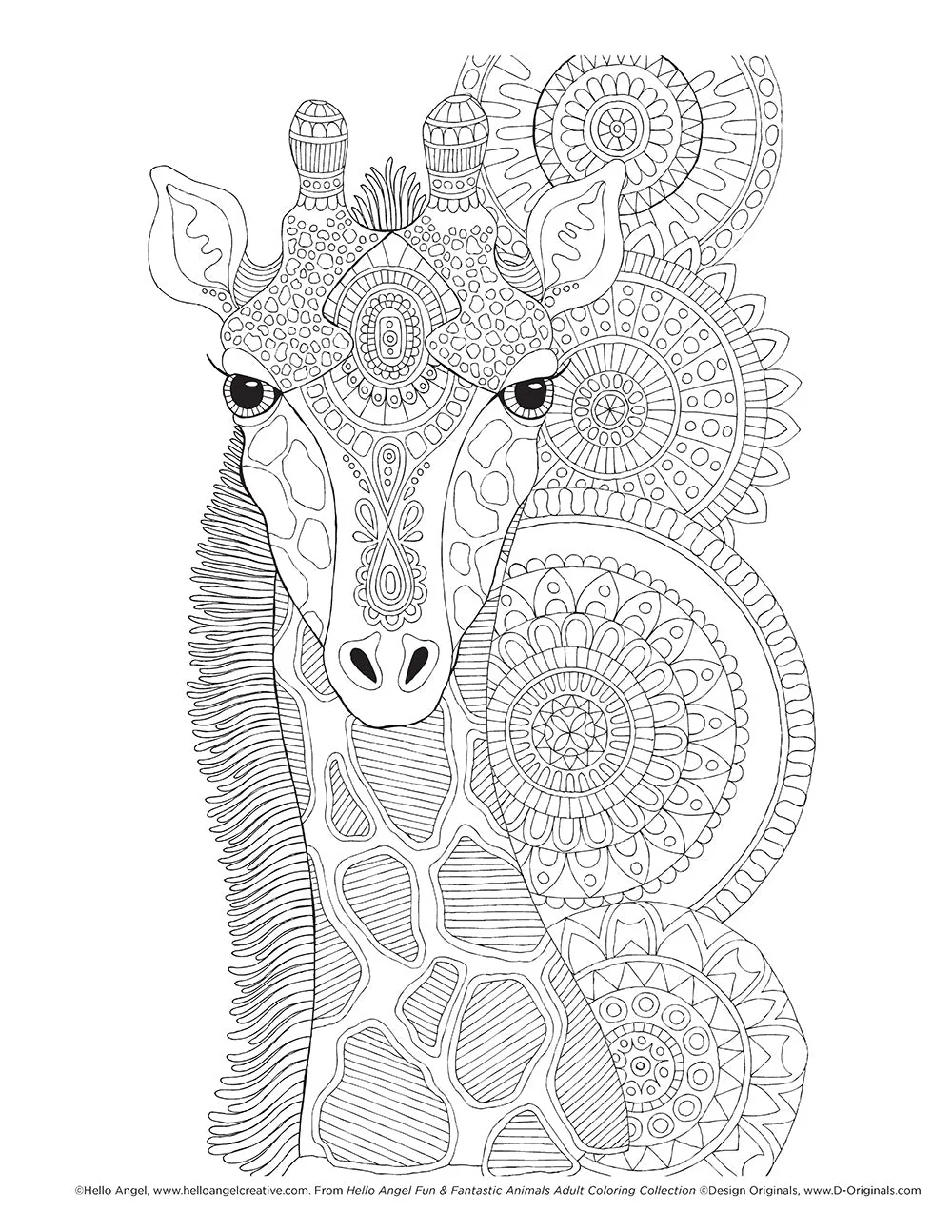 Hello Angel Fun & Fantastic Animals Adult Coloring Collection - Image 9