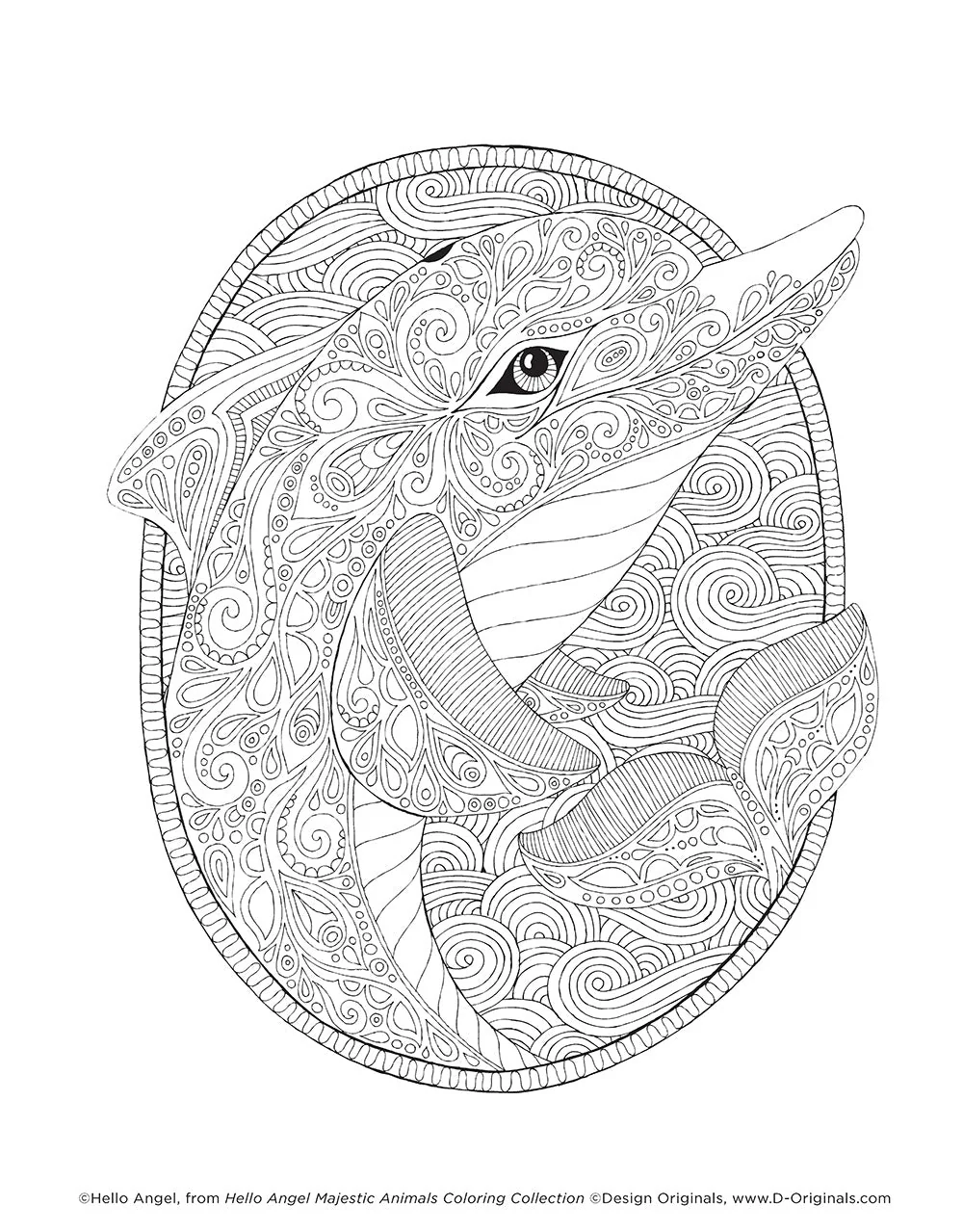 Hello Angel Majestic Animals Coloring Collection - Image 5