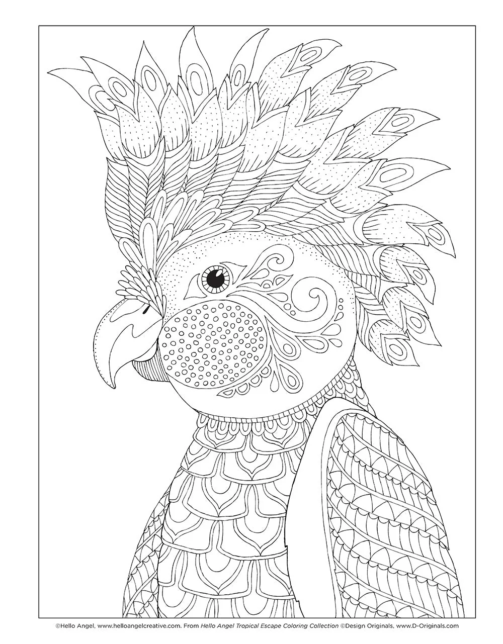 Hello Angel Tropical Escape Coloring Collection - Image 2